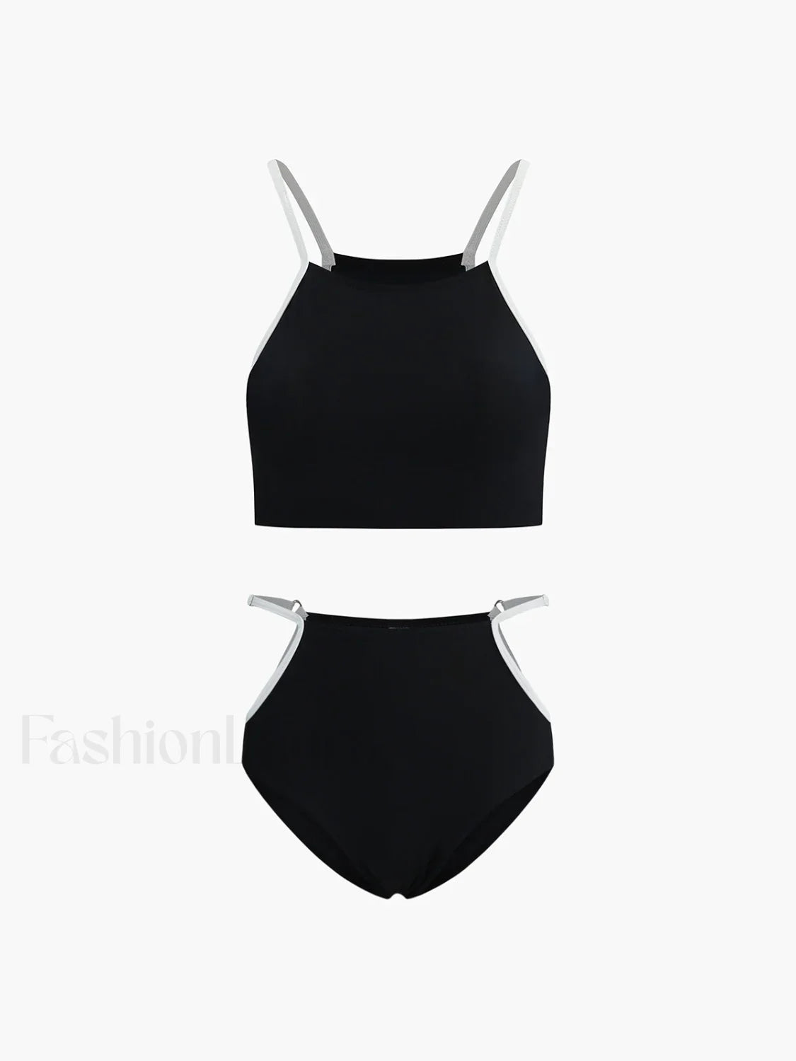 Contrast Binding Cutout Bikini Set Black / XS Bikini Sets