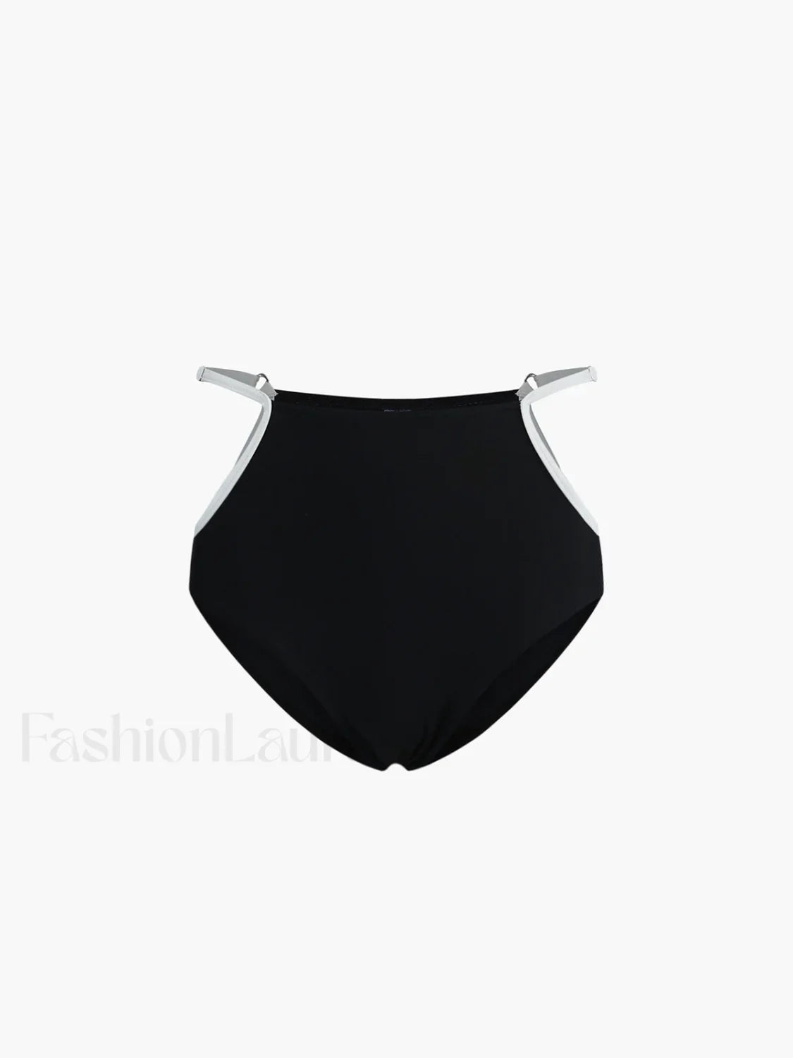 Contrast Binding Cutout Bikini Set