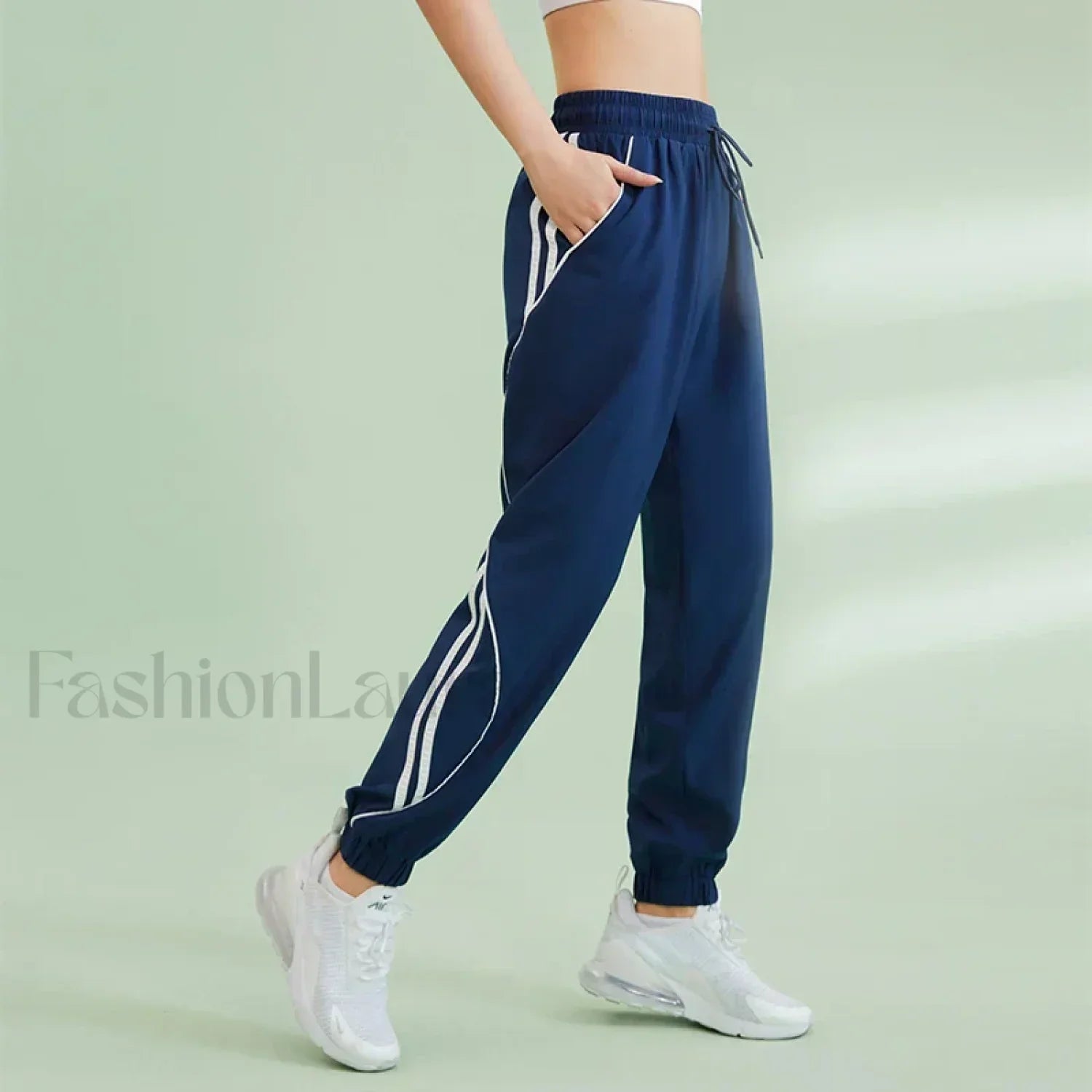Contrasting Colors Side Pocket Sweatpants blue / S