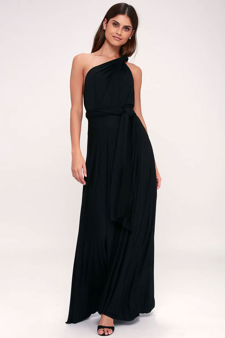 Convertible Infinity Wrap A-Line Maxi Bridesmaid Dress