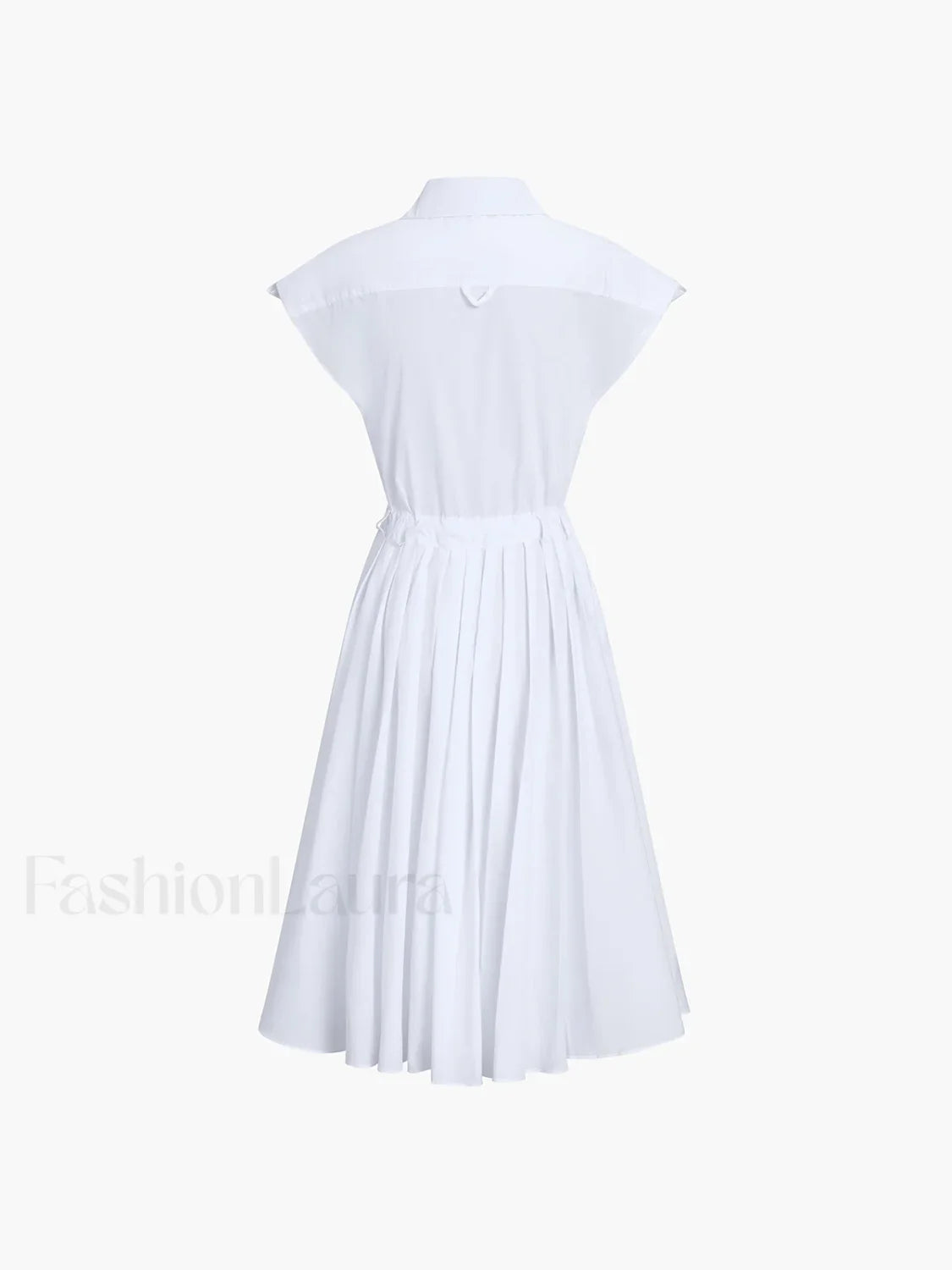 Cotton Blends Sleeveless Trendy Split Midi Dress