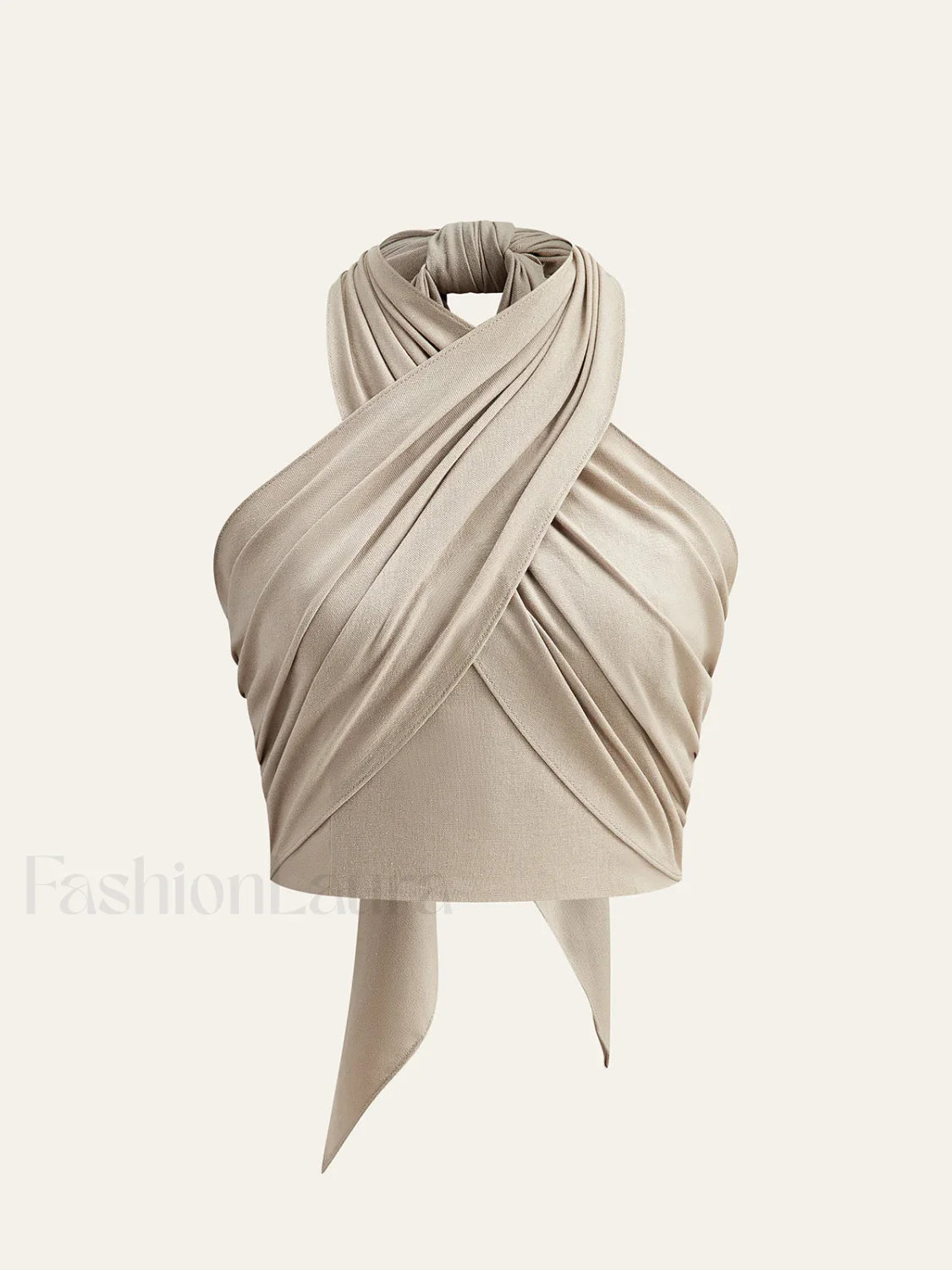 Cotton & Line Crisscross Halter Tank Top