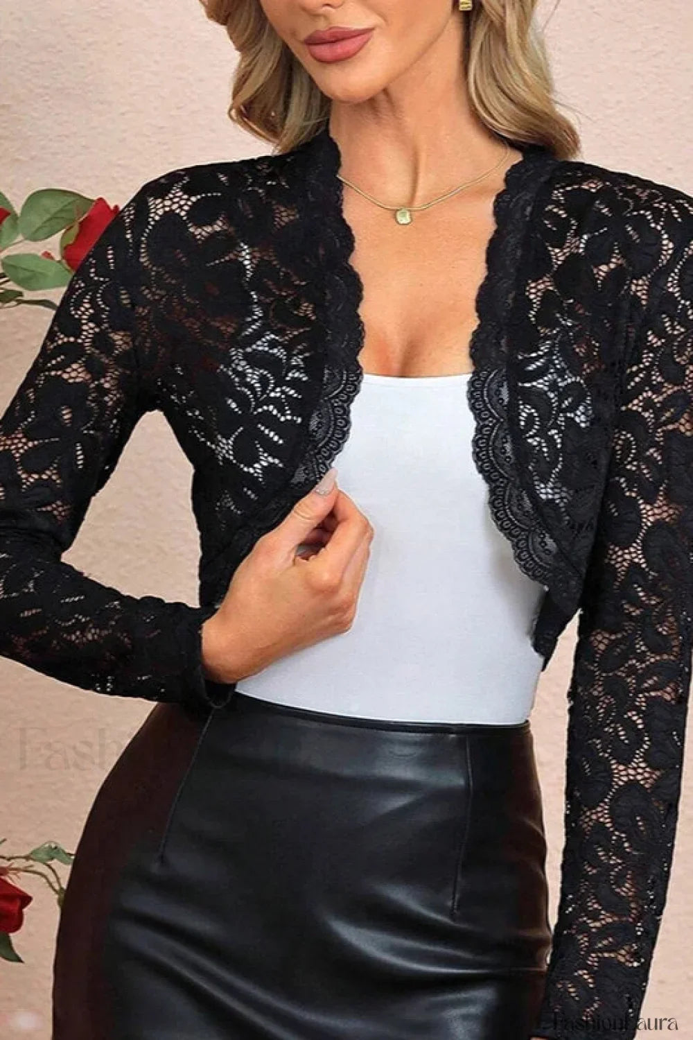 Crochet Lace Shrug Cardigan