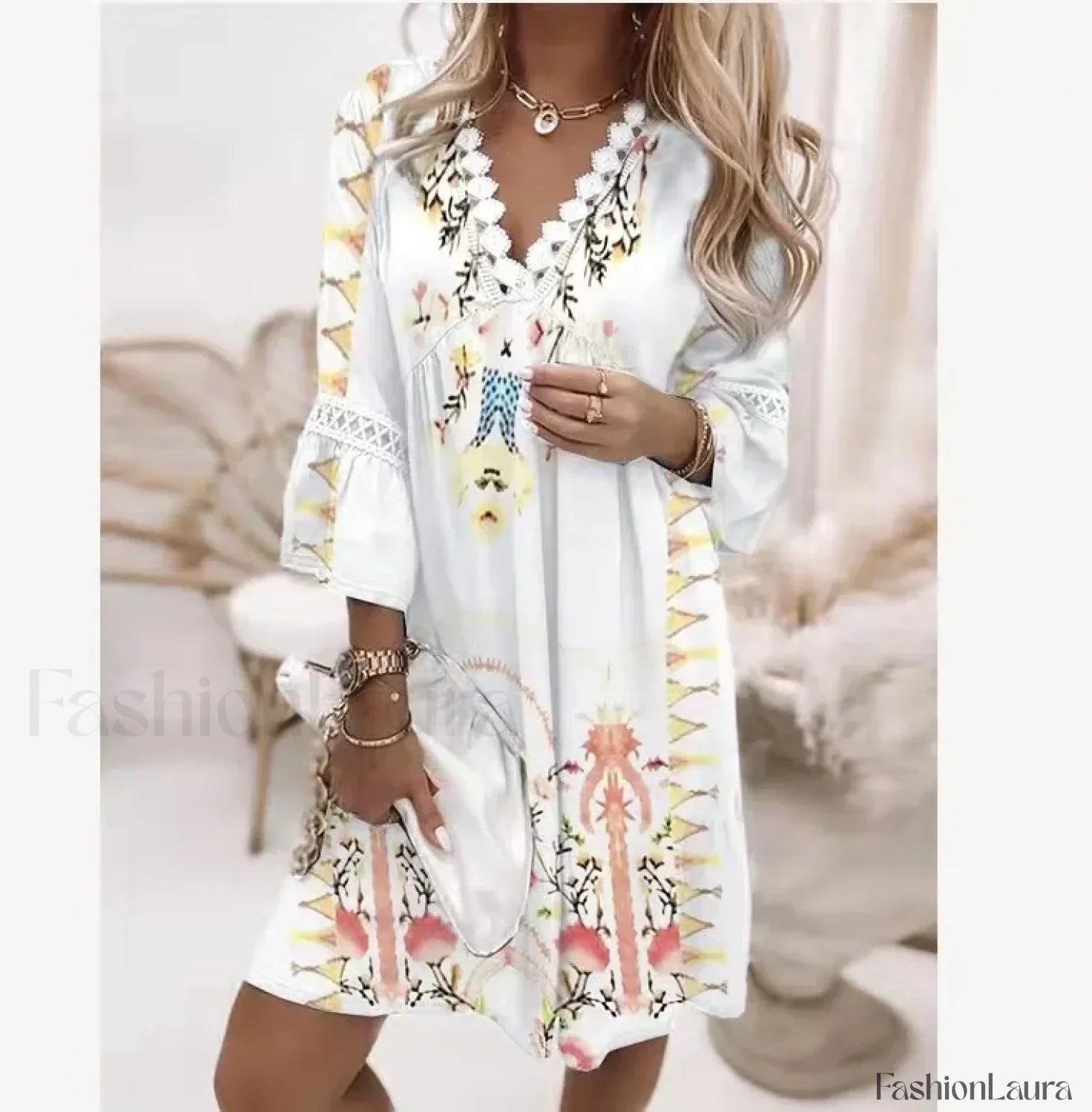 Crochet Party Boho Dress