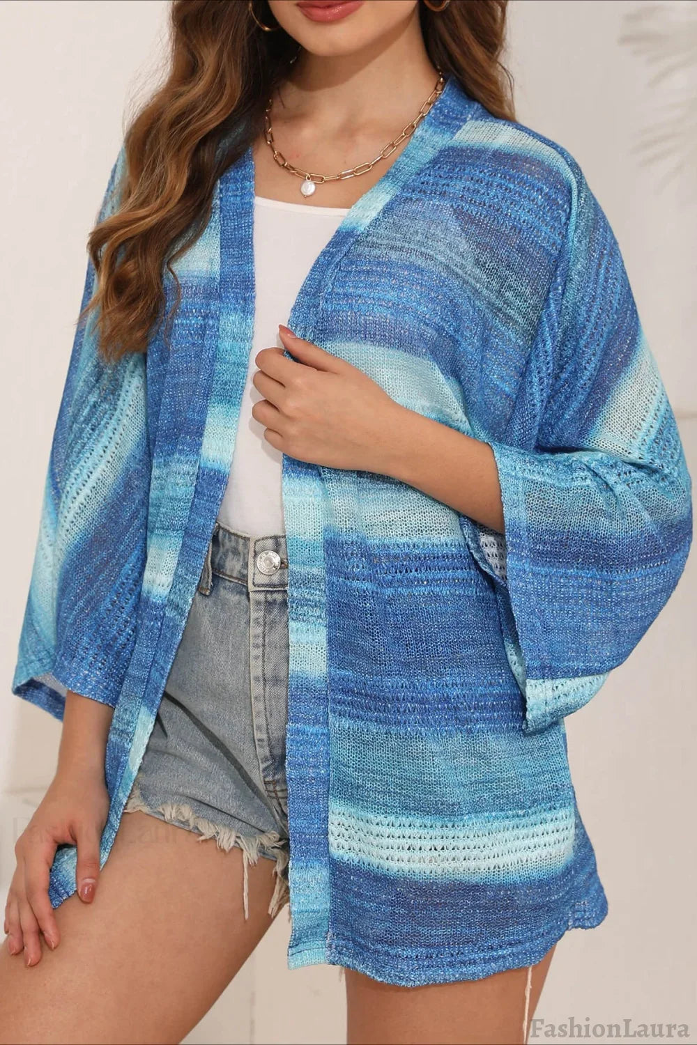 Crochet Tie Dye Relaxed Cardigan