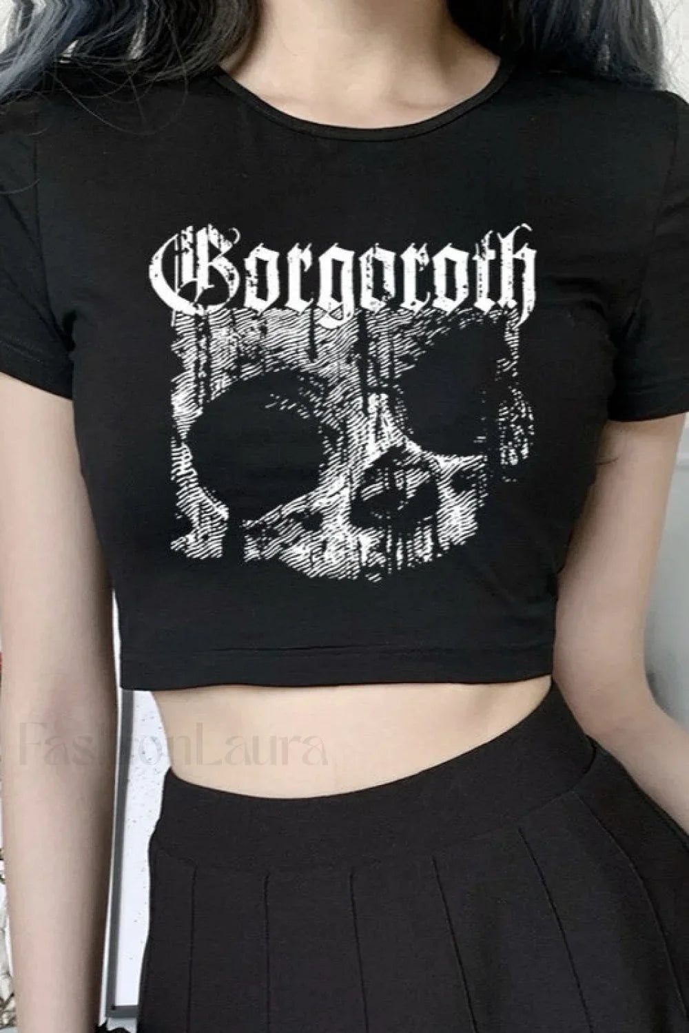 Cropped Slim Fit Short Sleeve T-Shirt