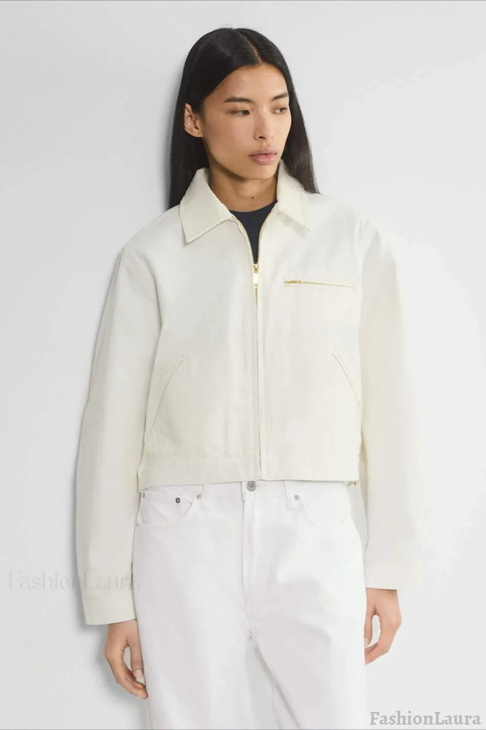 Cropped Utility Workwear Jacket