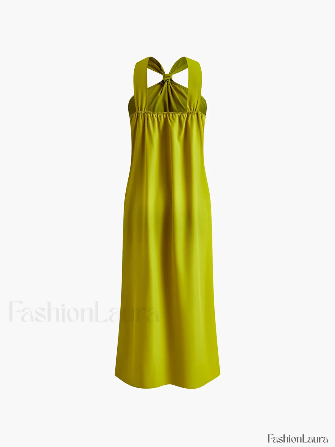 Cross Halter Split Long Dress