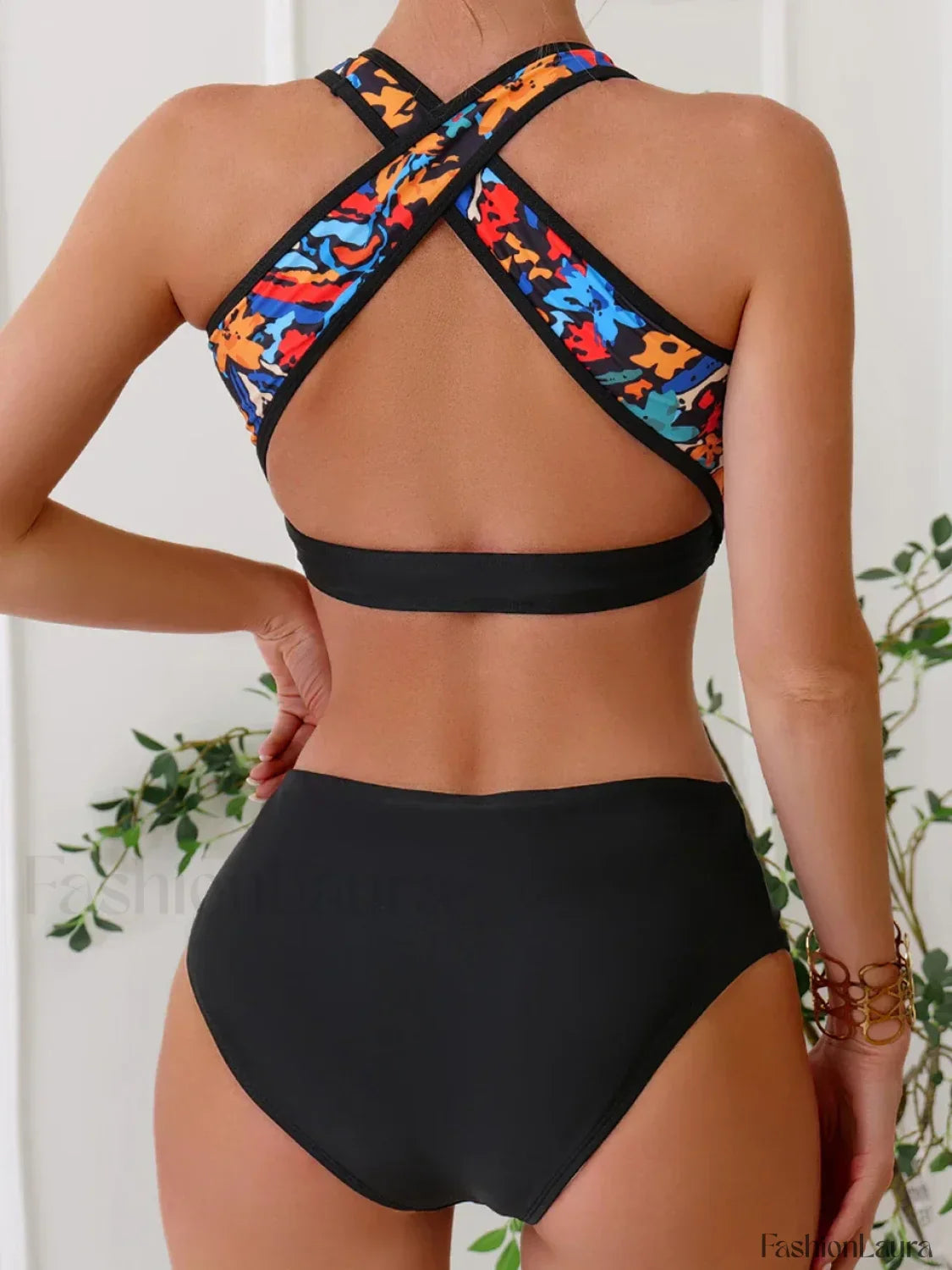 Cross Strap Padded Three Piece Set