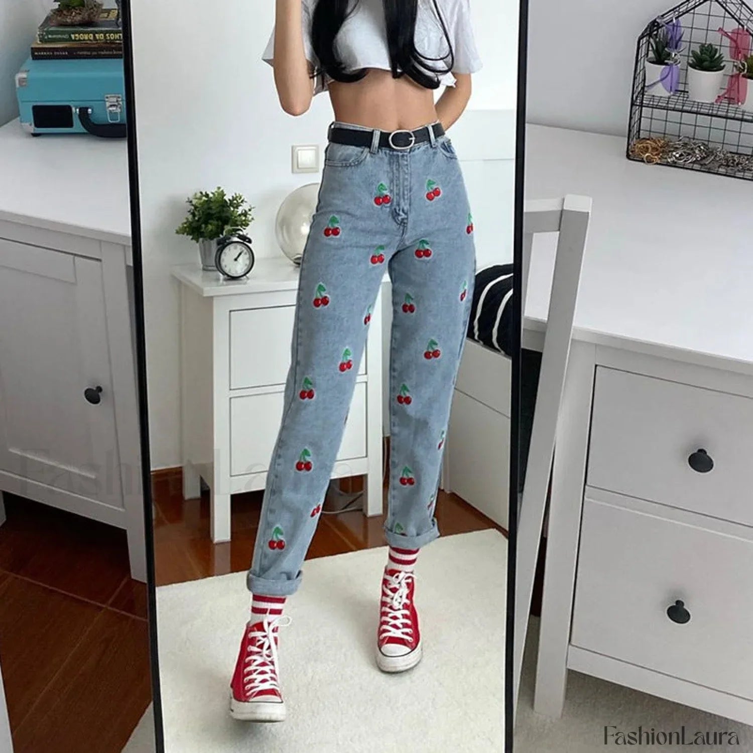 Cute Charming Cherry Jeans