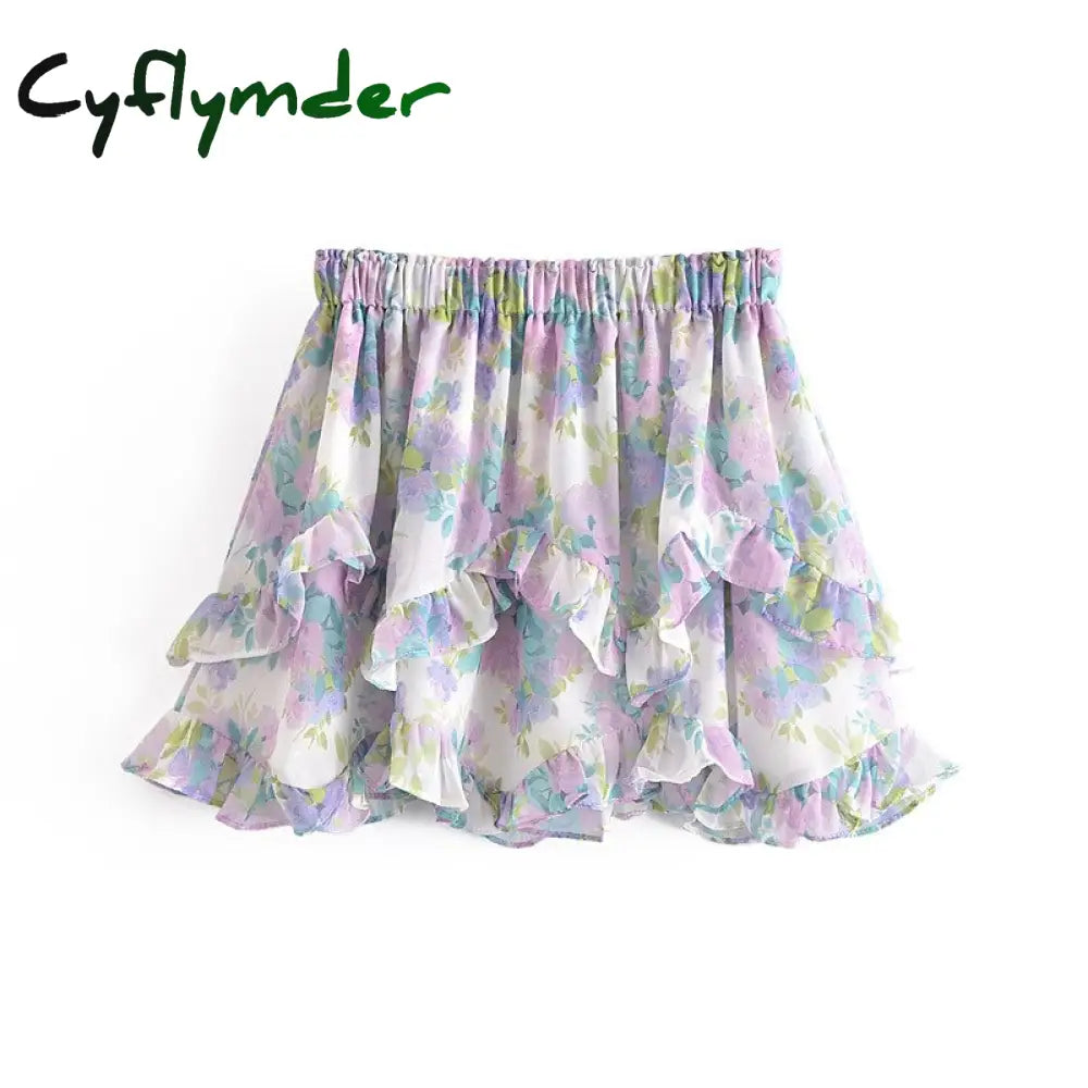 Floral Off Shoulder Puff Sleeve Corset Mini Dress 7