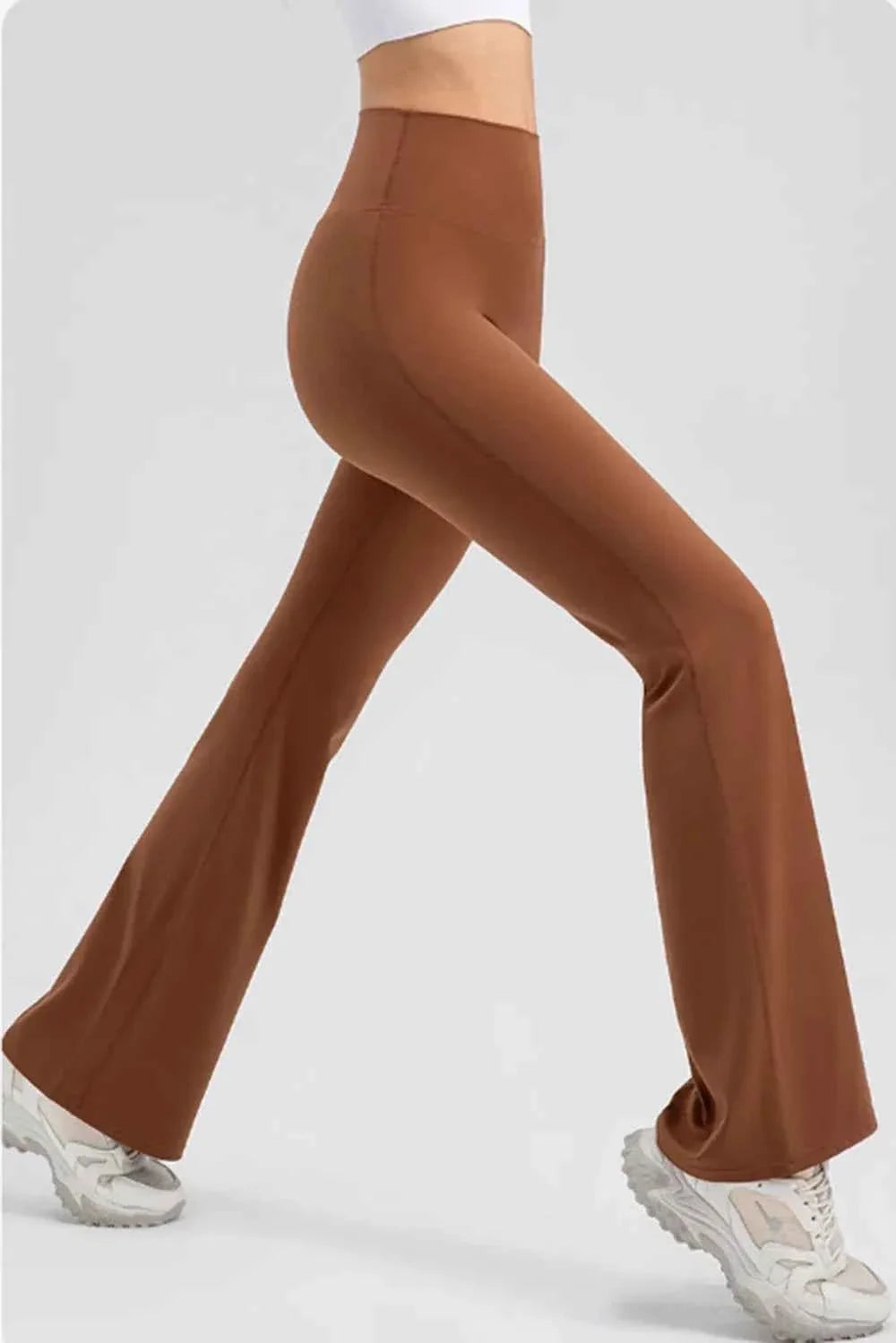 Wide Waistband High Waist Bootcut Active Leggings