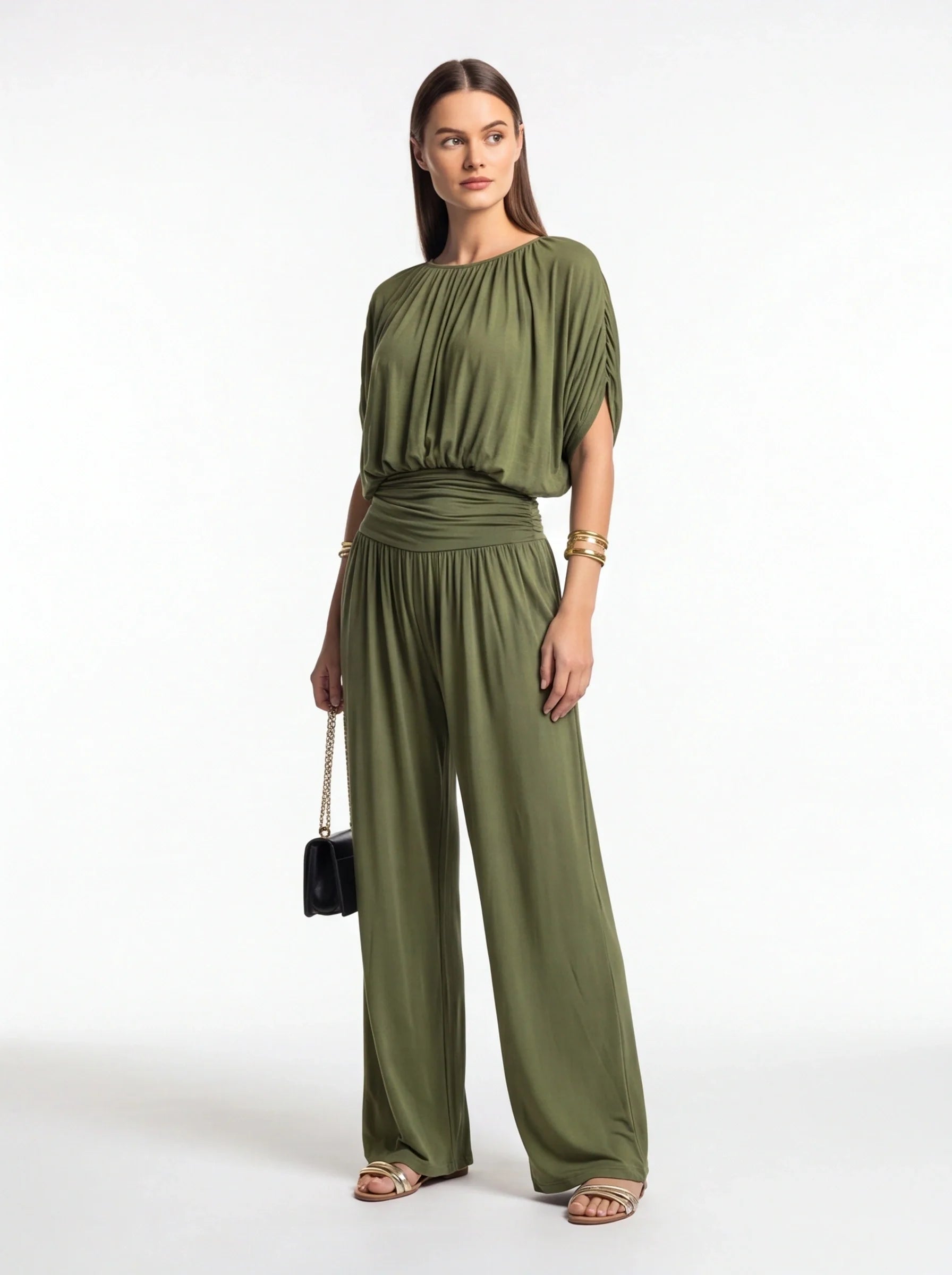Elegant Black Jumpsuit for Women | Tailored Fit & Comfortable Stretch