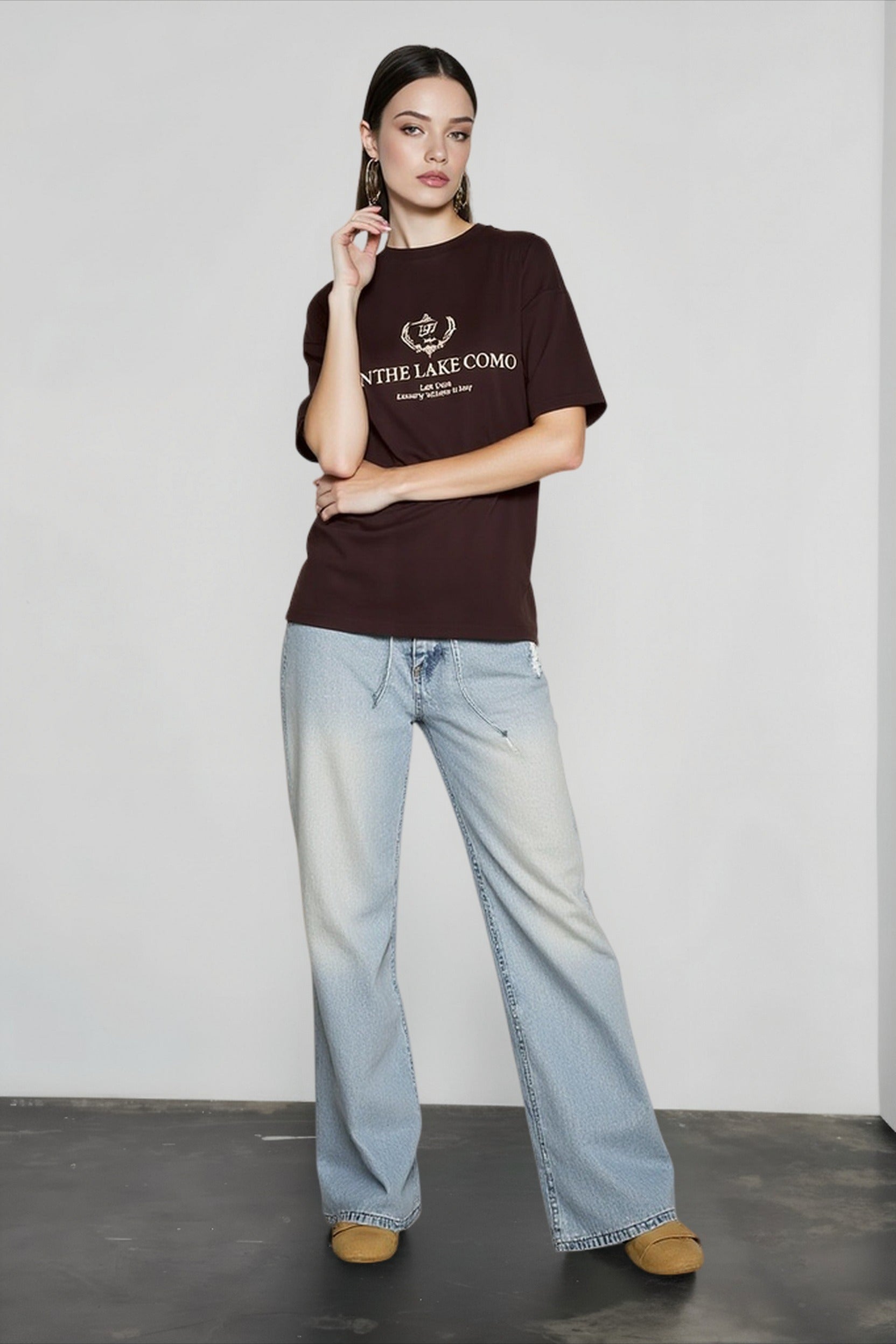 Letter Print Cotton Top