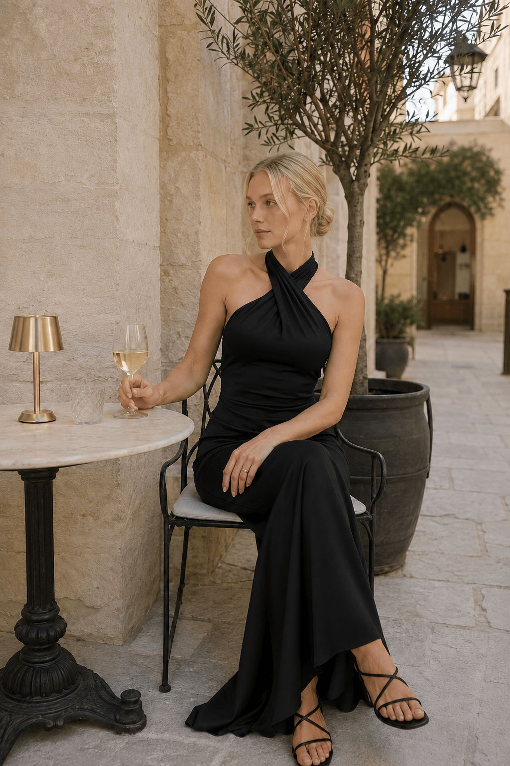 Halter-Neck Dress