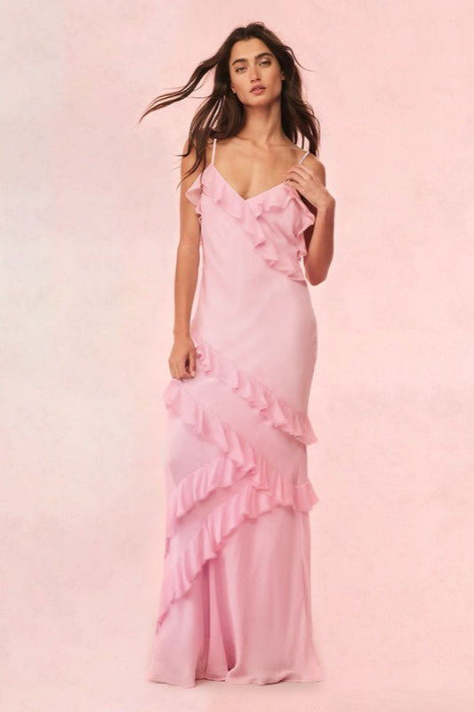 Resort Ruffle Slip Dress