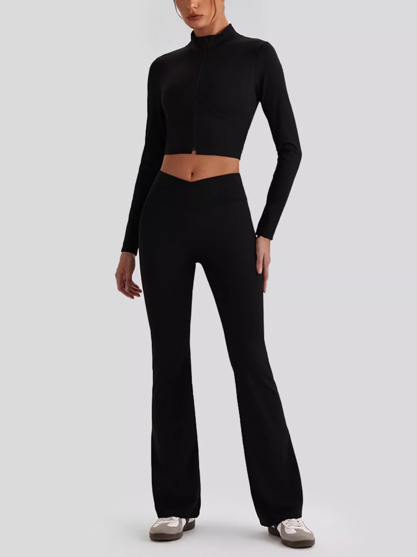 Seamless Criss-Cross V-Neck Tank and Leggings Active Set - Meltem & Co.