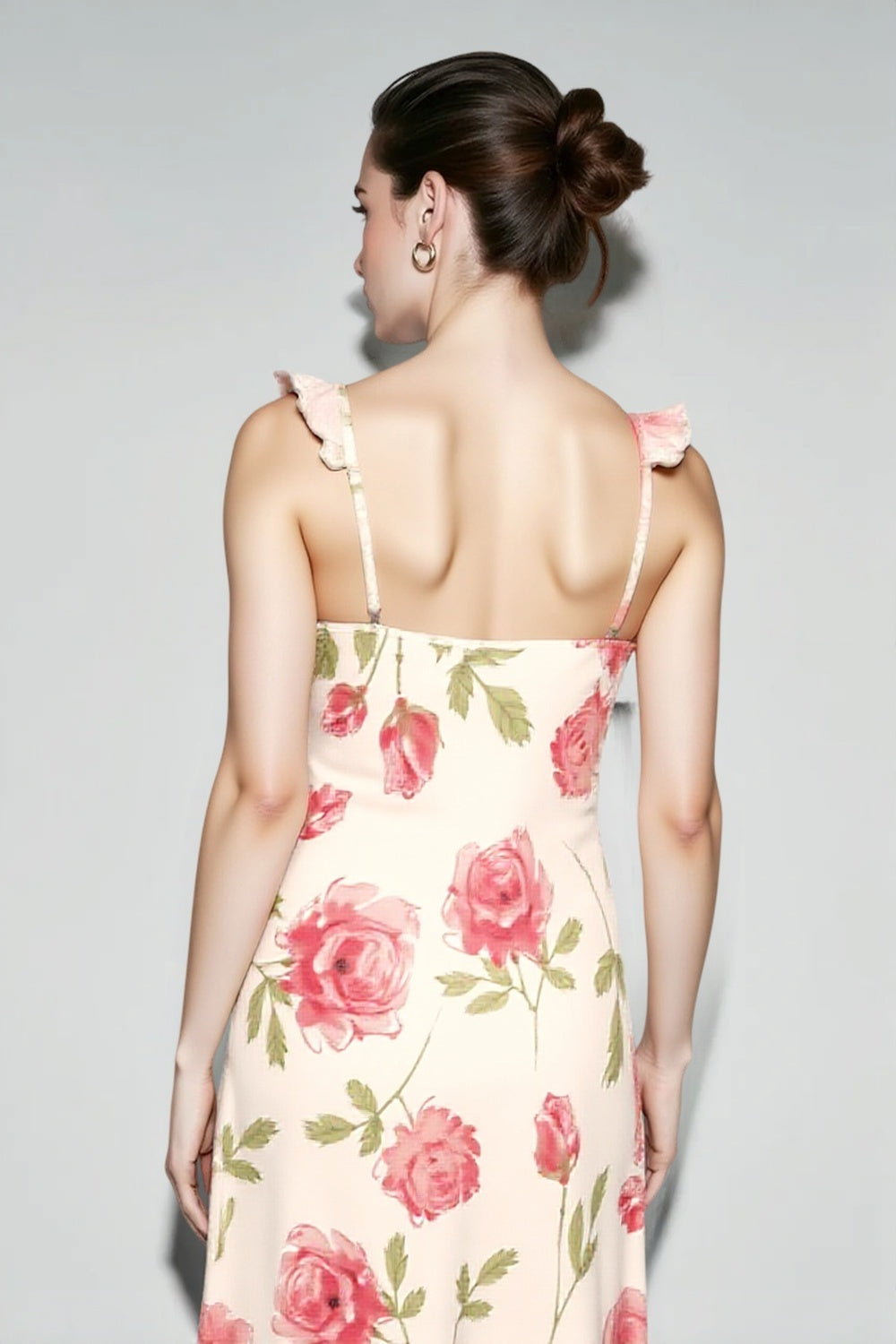 Sheer Mesh Floral Dress