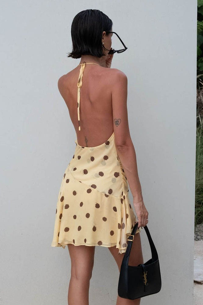 Halter-Neck Mini Dress