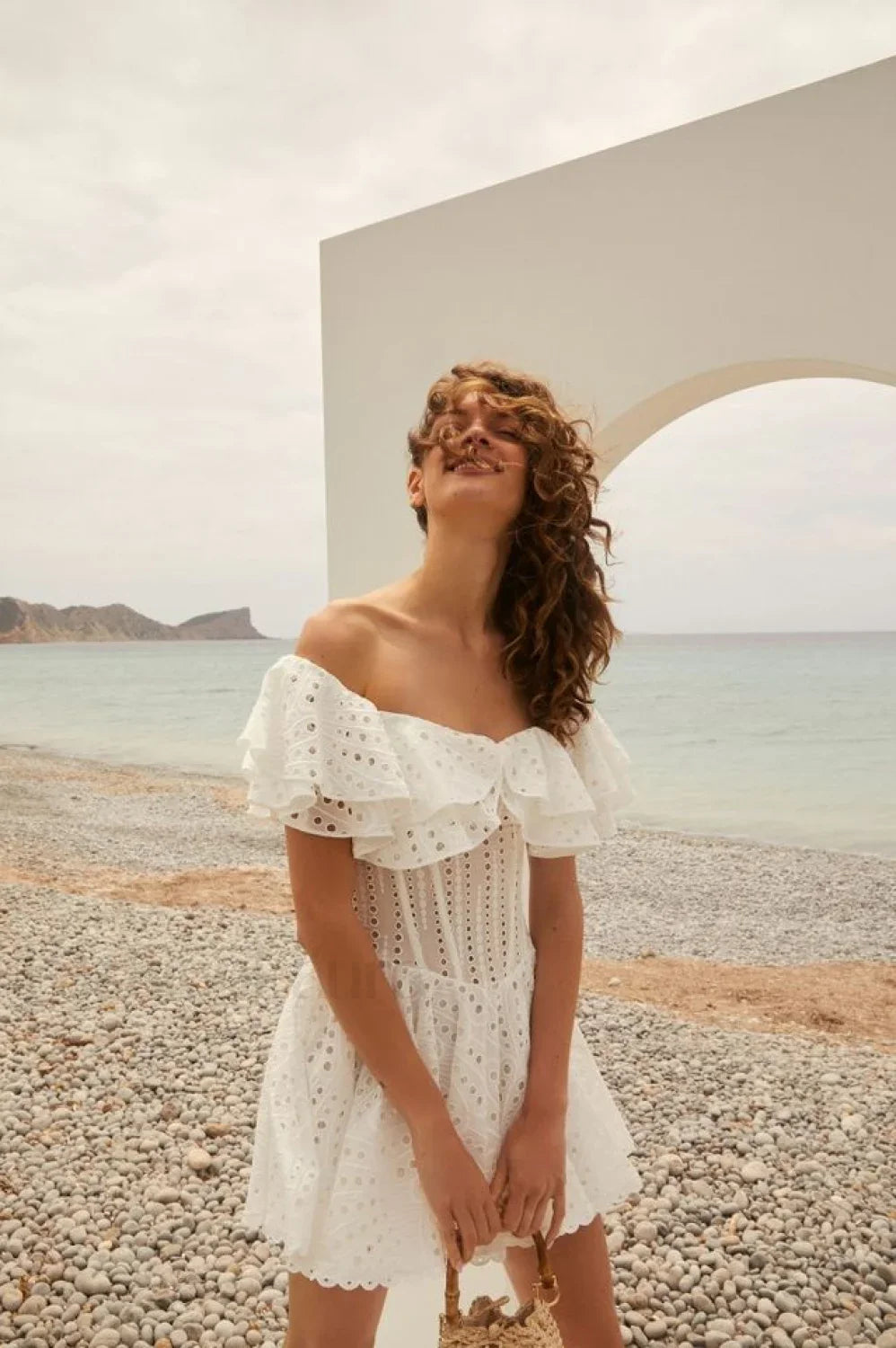 Dahlia Elegant Short Dress S / White