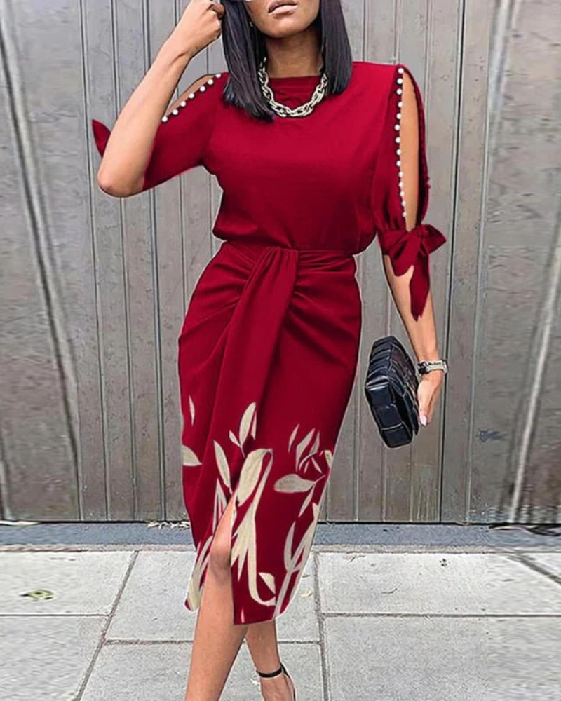 Juana Aesthetic Wrap Dress Festive Midi Statement Occasion Edit