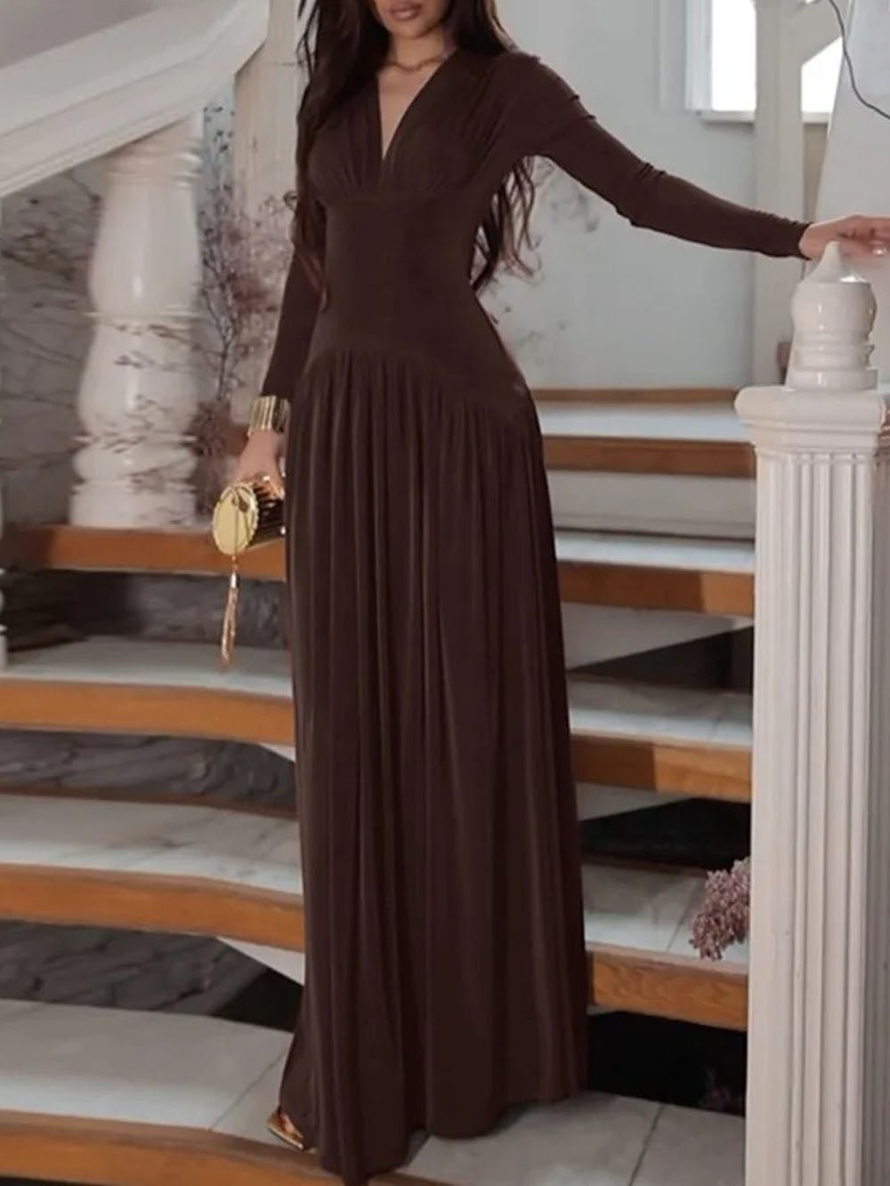 Daniela Long Sleeve Maxi Dress