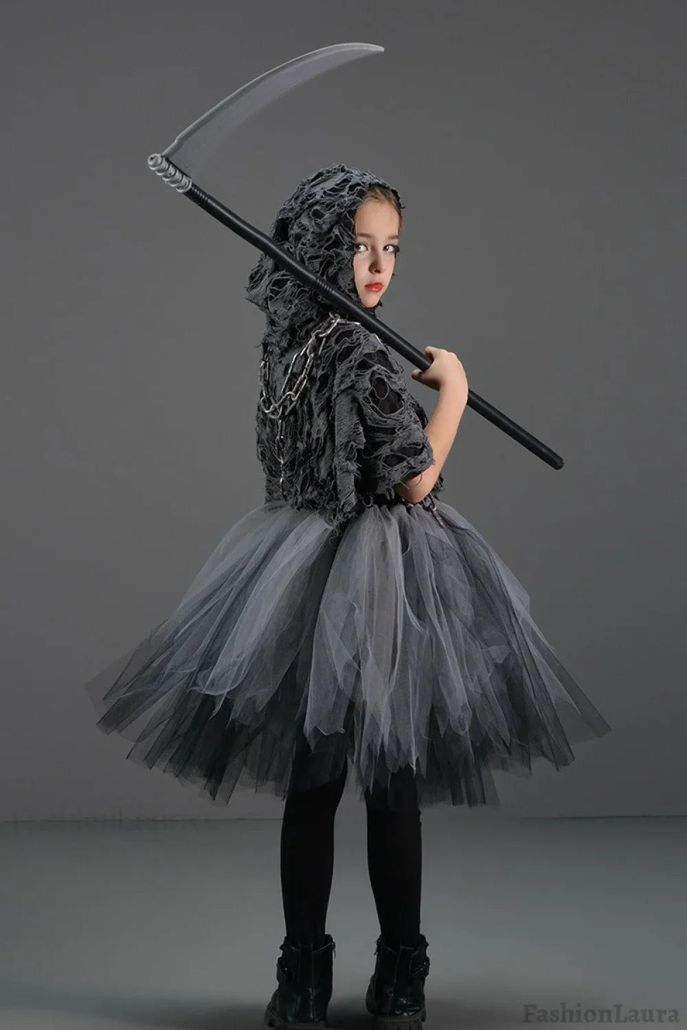 Dark Reaper Tutu Kid Halloween Costume