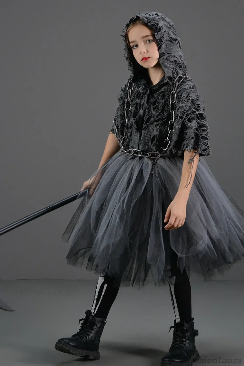 Dark Reaper Tutu Kid Halloween Costume