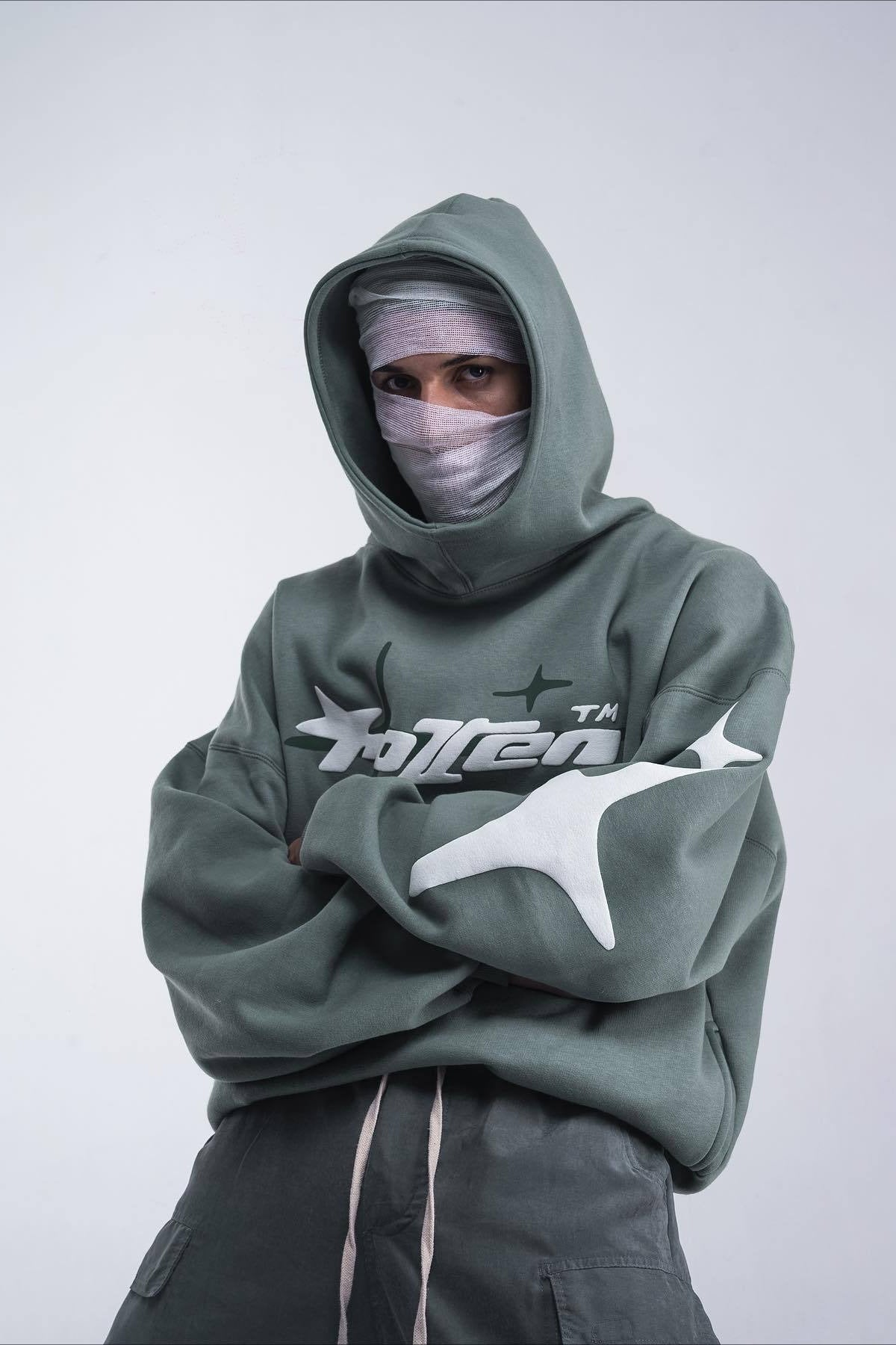Star Letter Graphic Print Hoodie