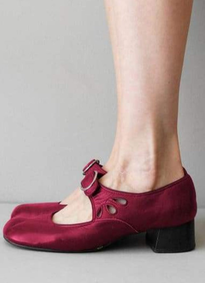 Mary Janes Summer Low Heel Vintage Women Shoes