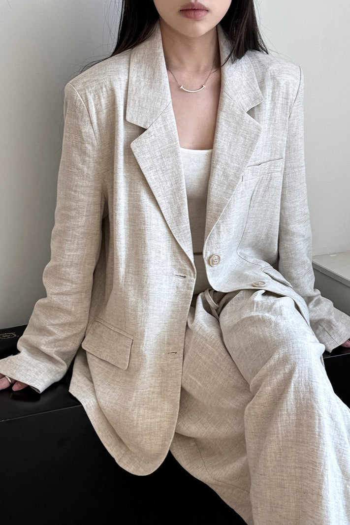Tencel Linen Blend Blazer