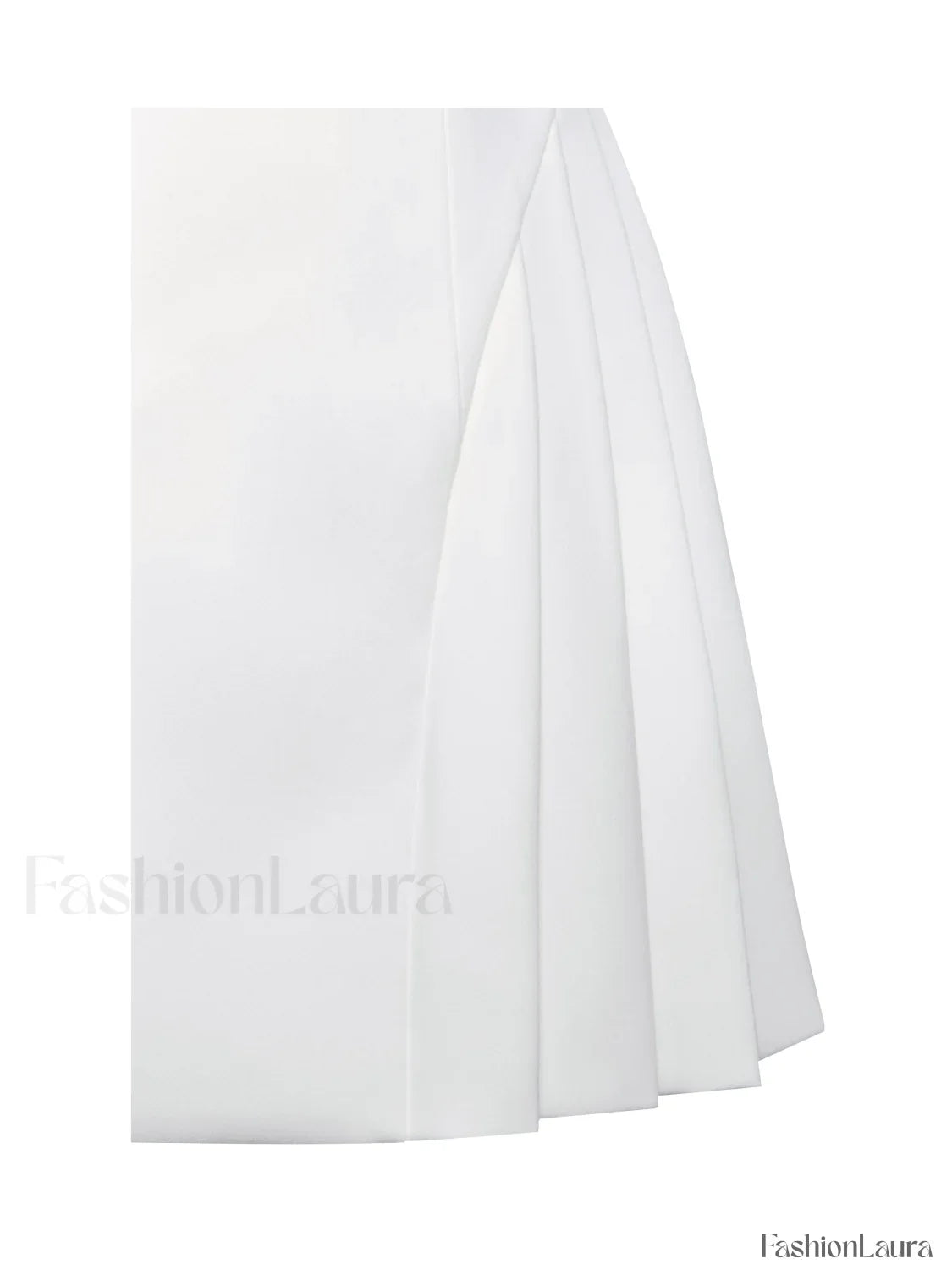 Delia White Blazer Charming Dress with Pleated Detail