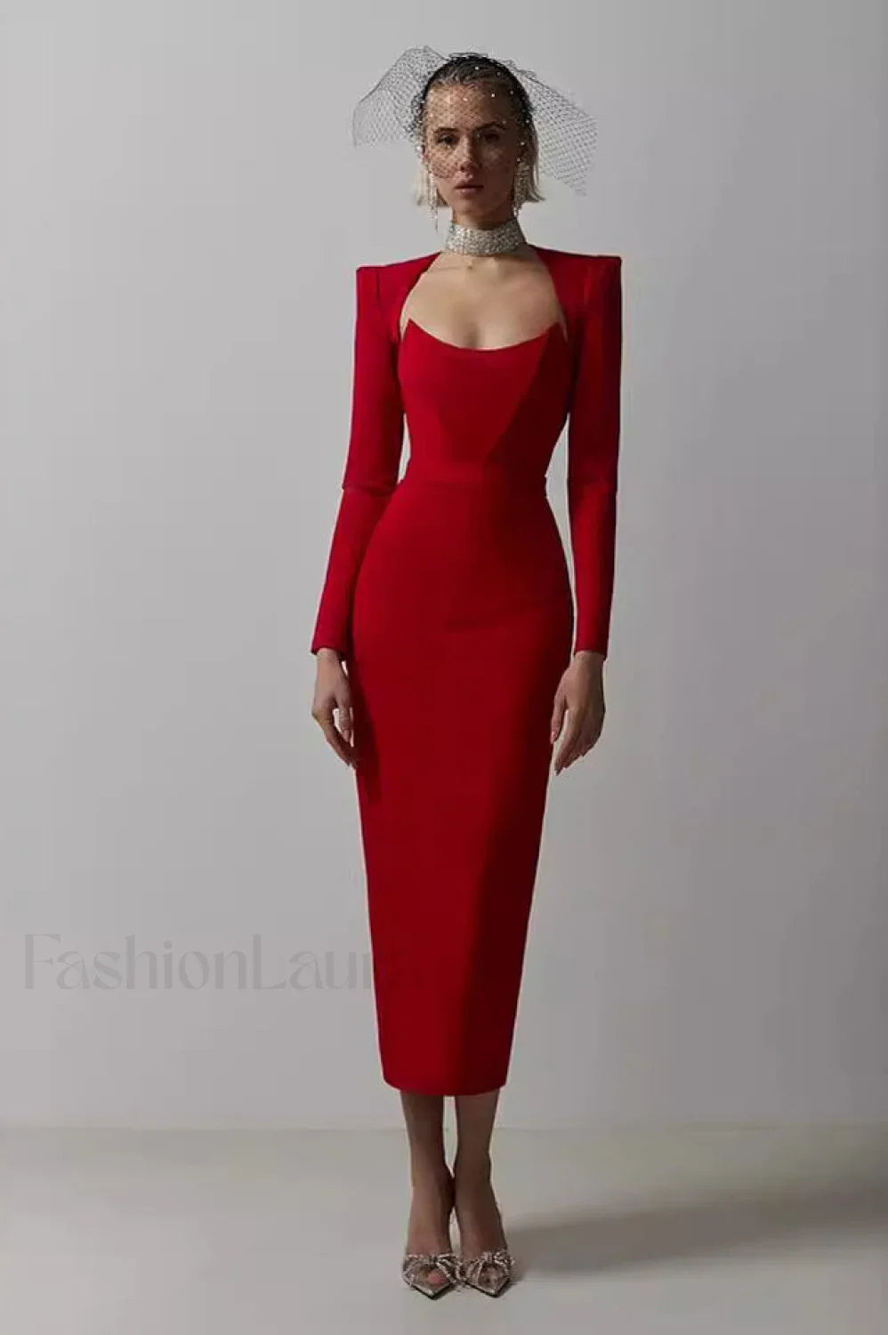 Delilah Bandage Stylish Midi Dress