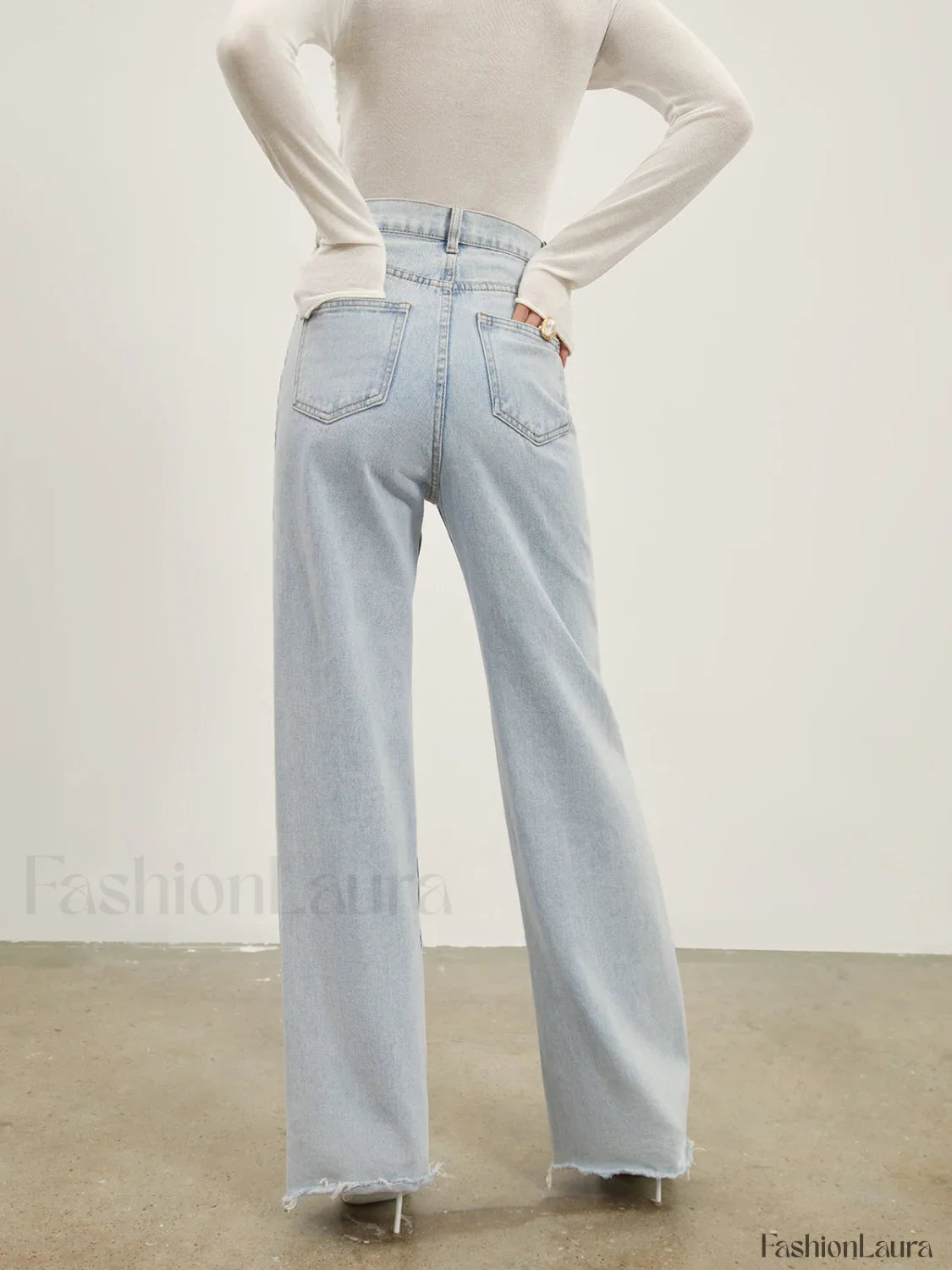 Denim Straight Graceful Leg Jeans