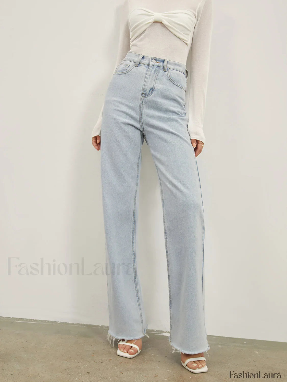 Denim Straight Graceful Leg Jeans