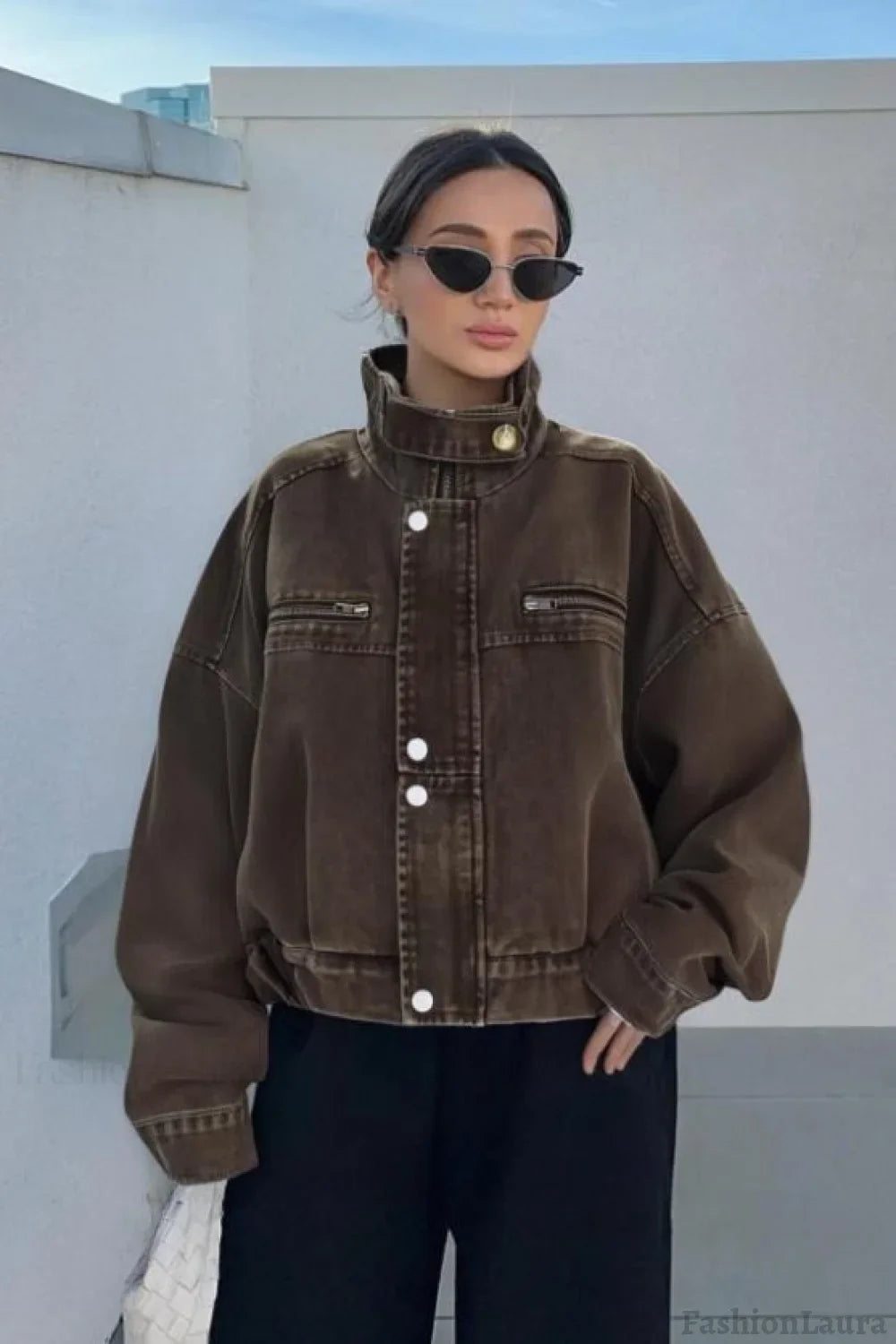 Denim Workwear Cropped Jacket