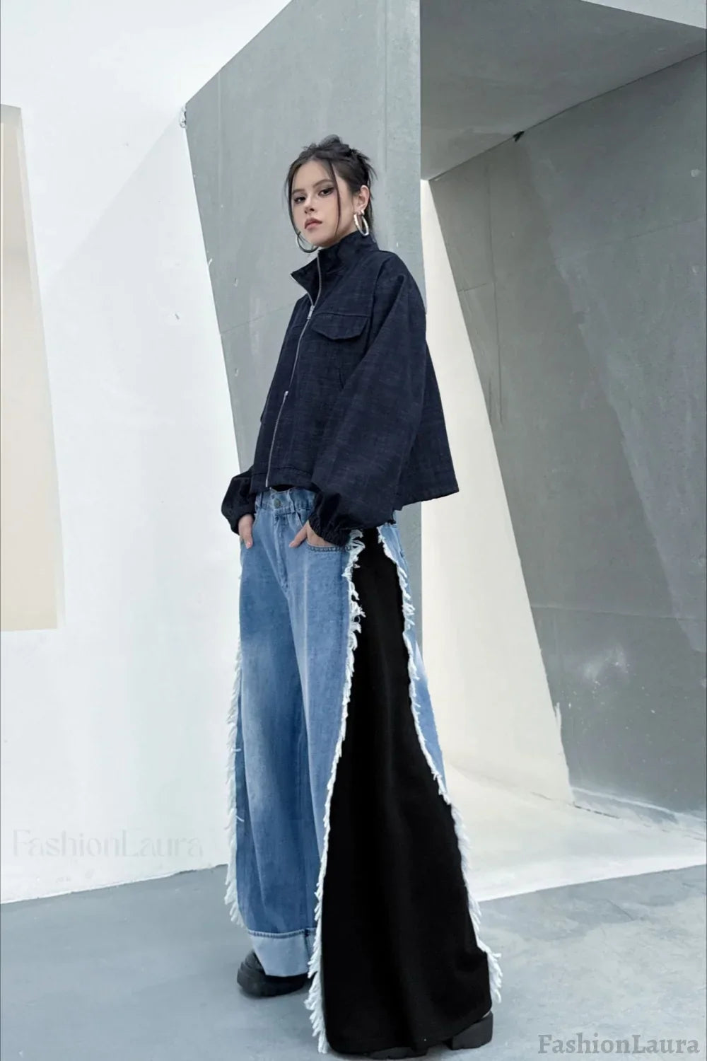 Denim Workwear Lapel Jacket