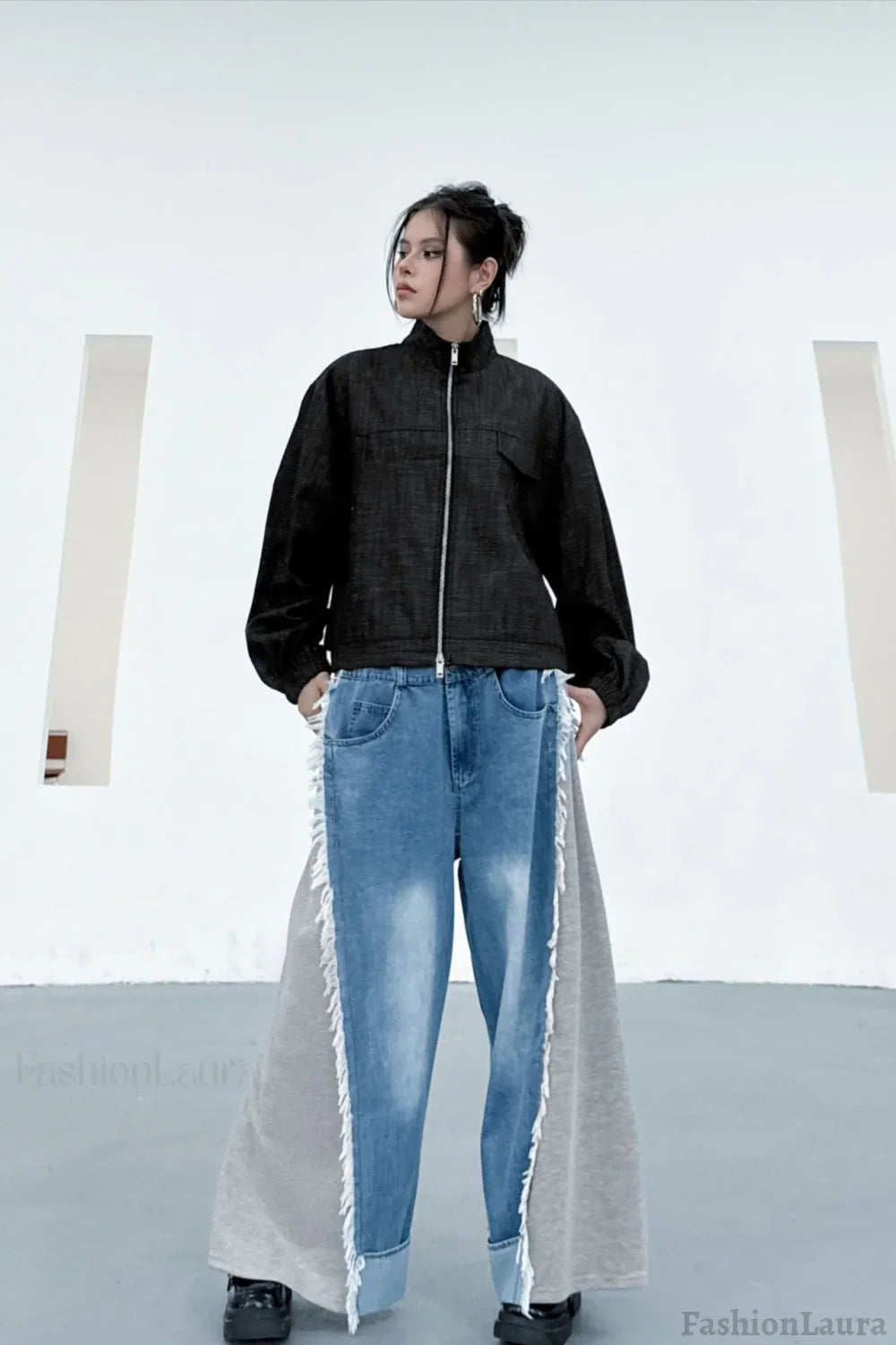 Denim Workwear Lapel Jacket