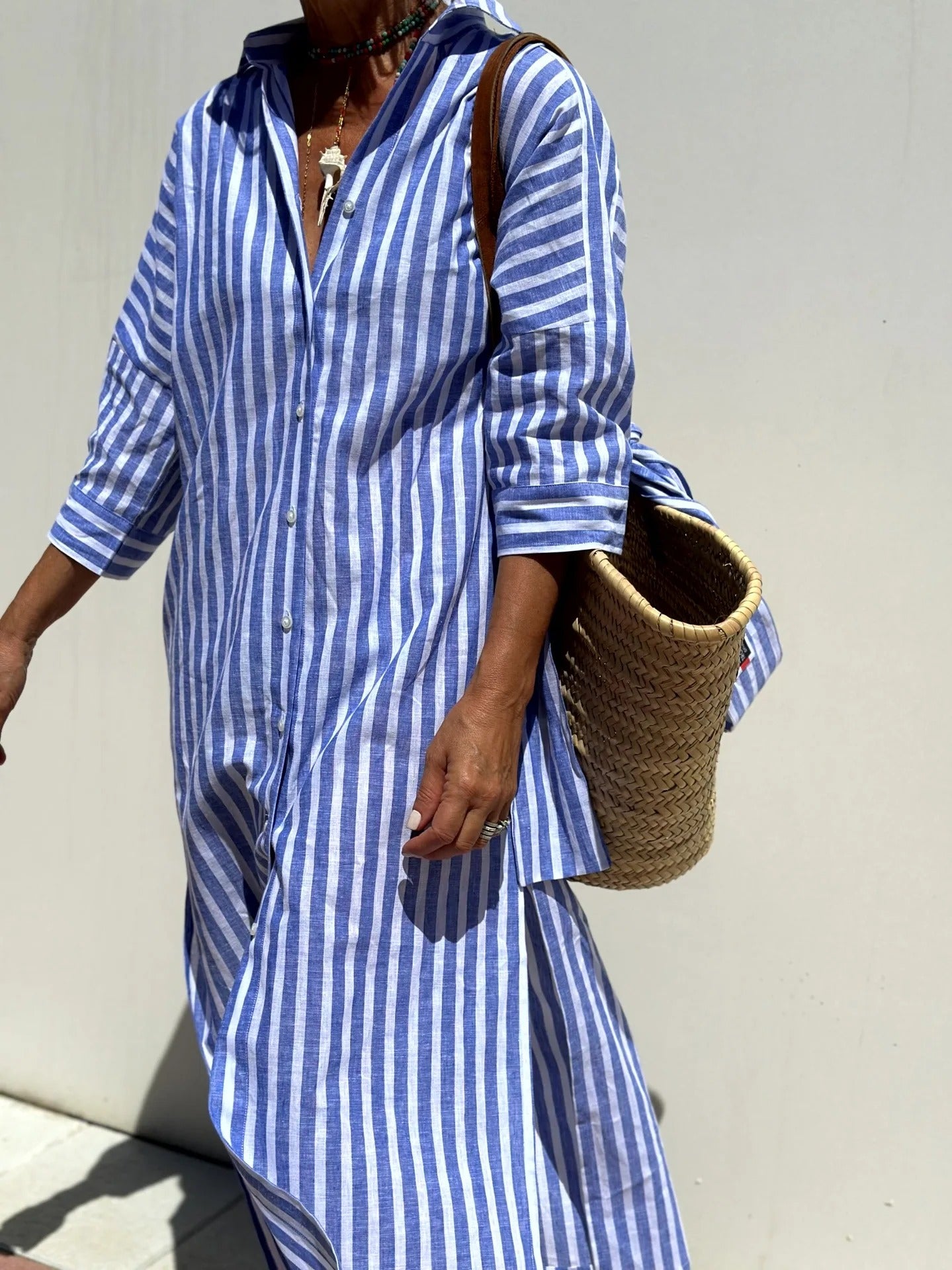 Abigail Minimalist Stylish Shirt Dress Evening Wear Edit
