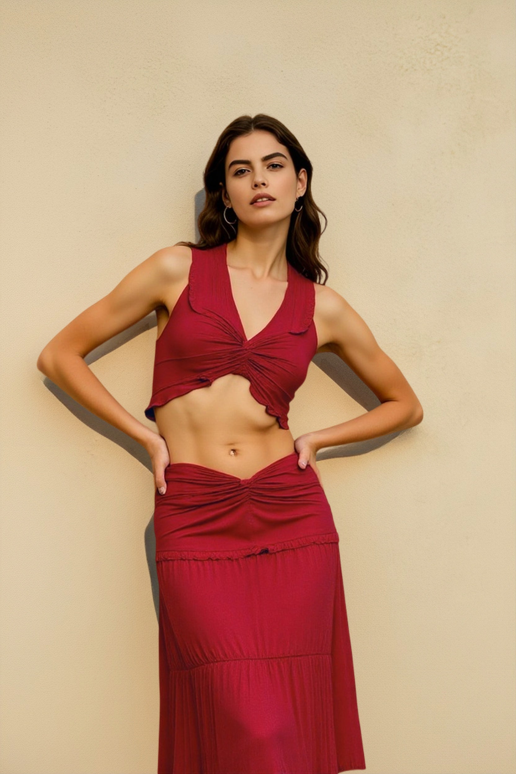 High-Waist Crop Top