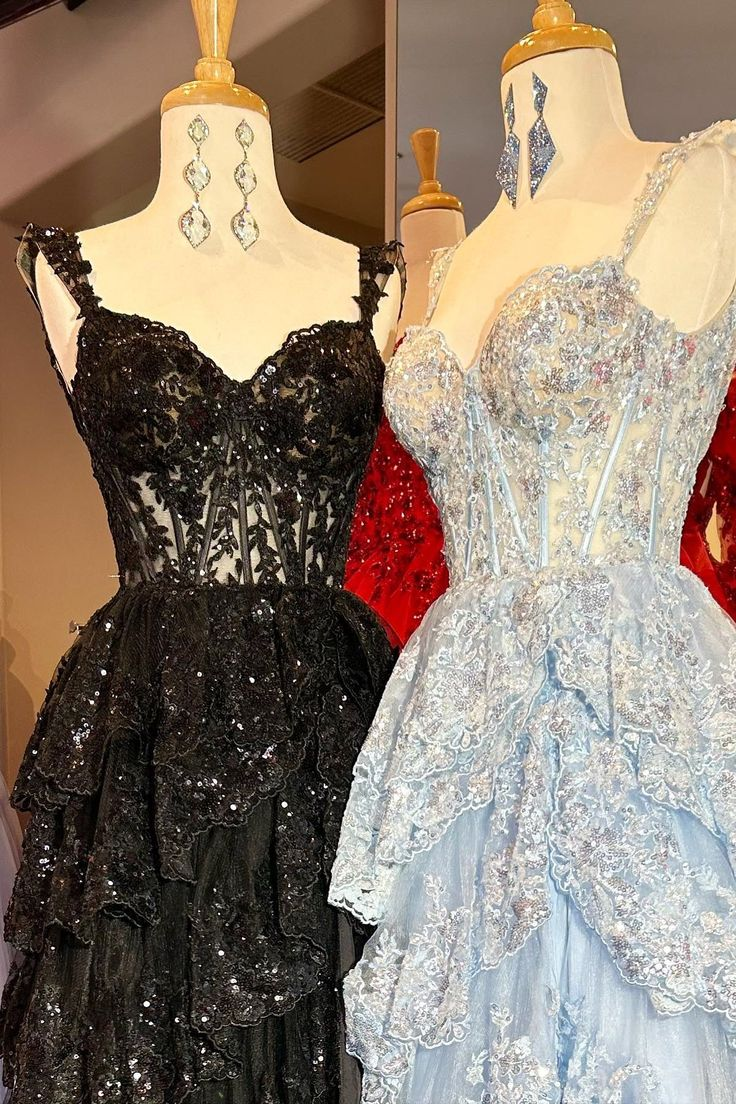 Charming Tulle Appliques Tiered Ruffles Long Prom Dress Slit Party Evening Gown cc1781