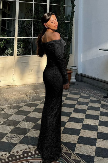 Sexy Off Shoulder Lace Dress - View 9