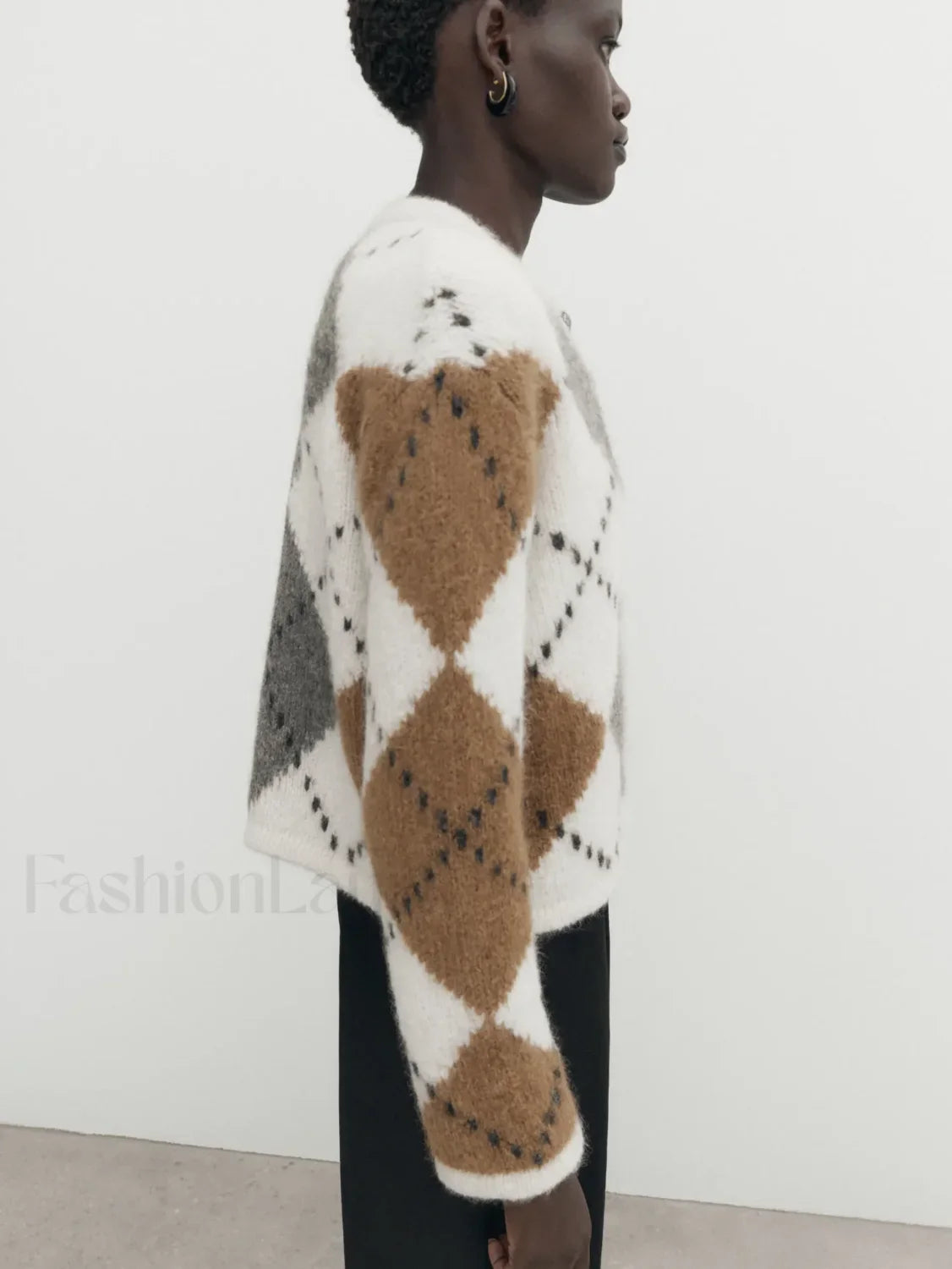 Diamond Knit College Cardigan