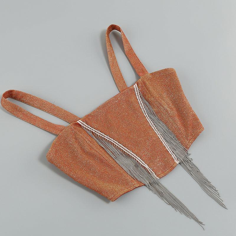 Dianna Tassel Trim Skirt Set