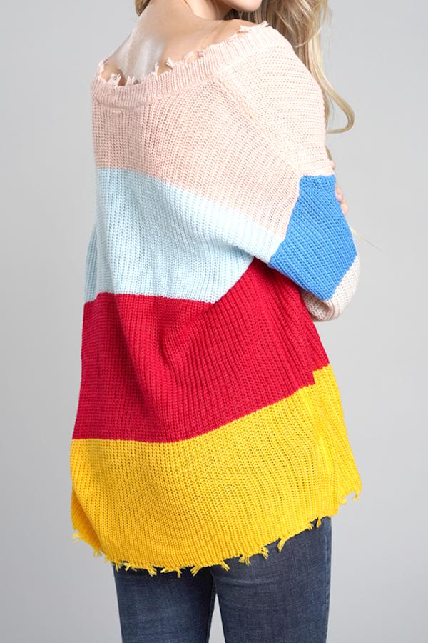 Distressed Versatile Sweater