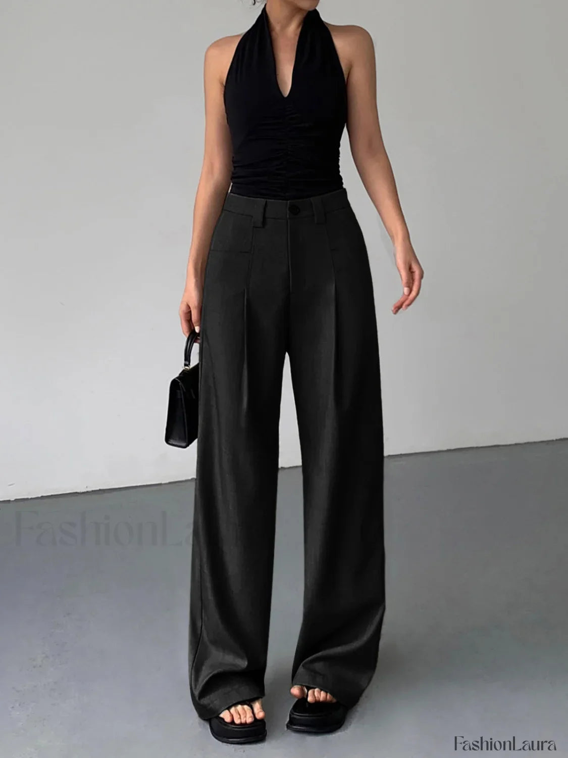 Divine Pleat Wide Leg Dress Pants