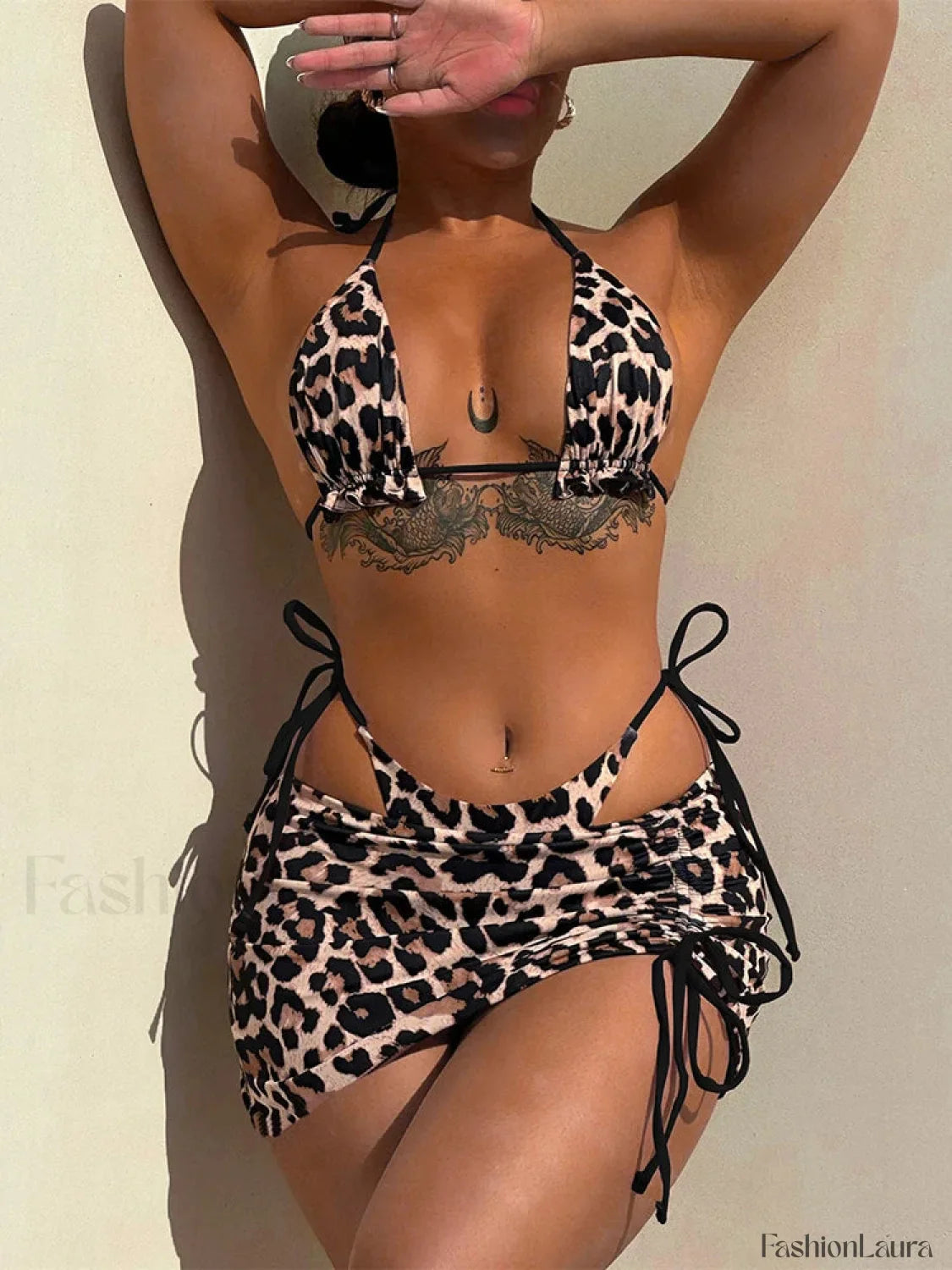 Double Sided Pleated Three Piece Set