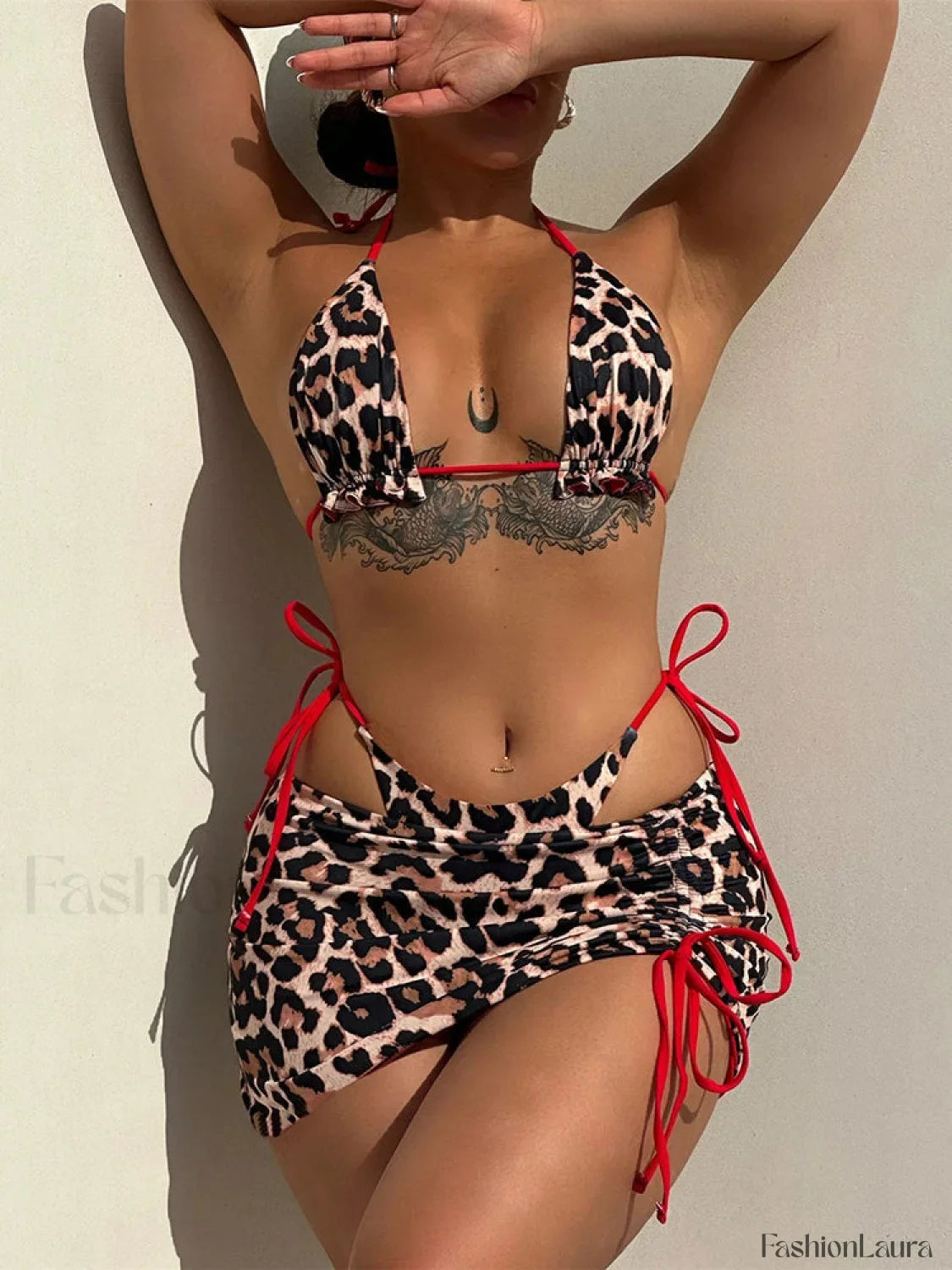 Double Sided Pleated Three Piece Set