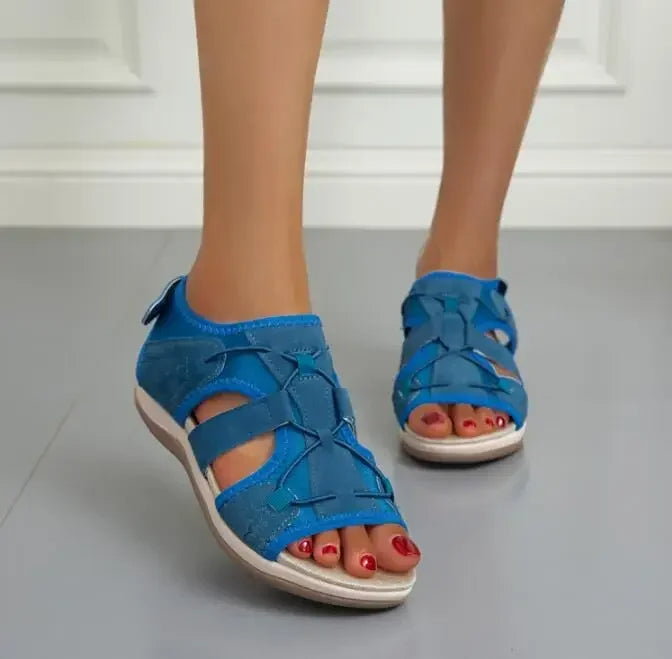 Closed Toe Strappy Adjustable Fisherman Sandals