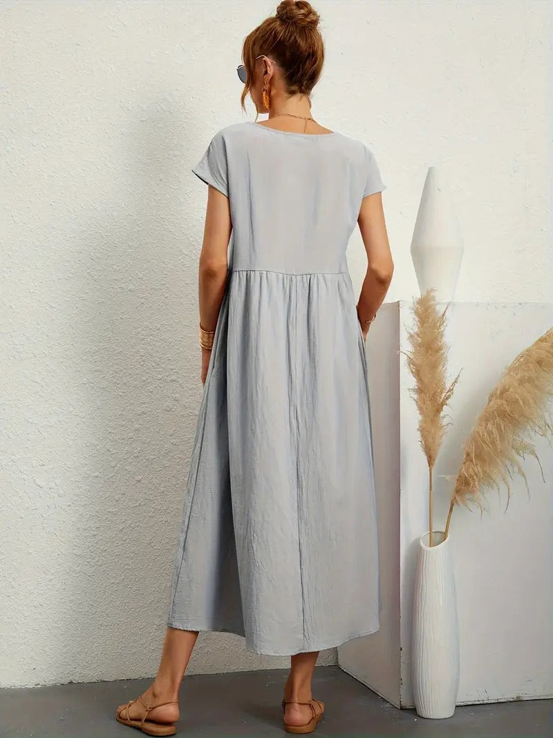 Rosetta Elevated Long Bell Shaped Dress Evening Wear Edit